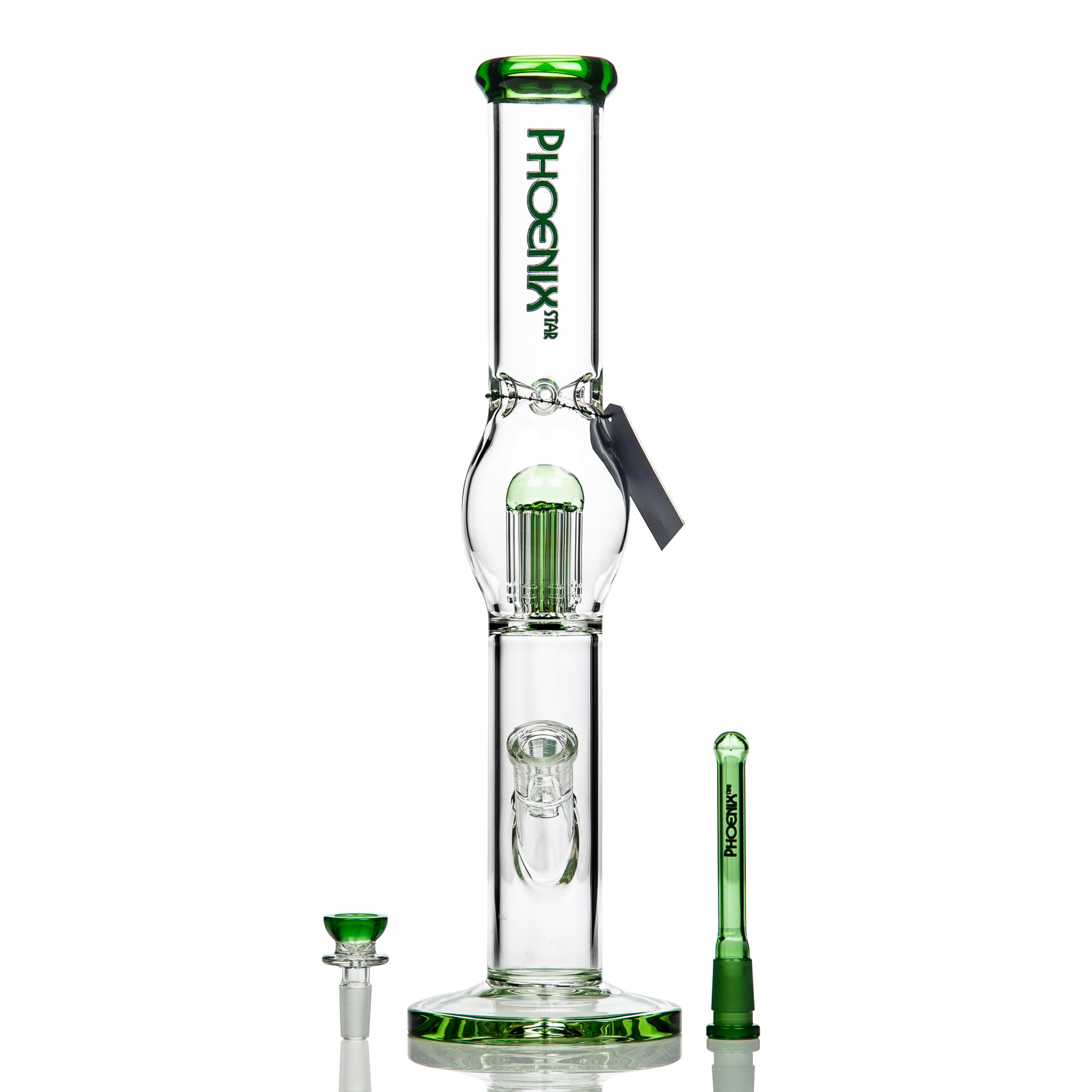 Phoenix 8arm Perc Tube Glass Bong Smoke 42cm