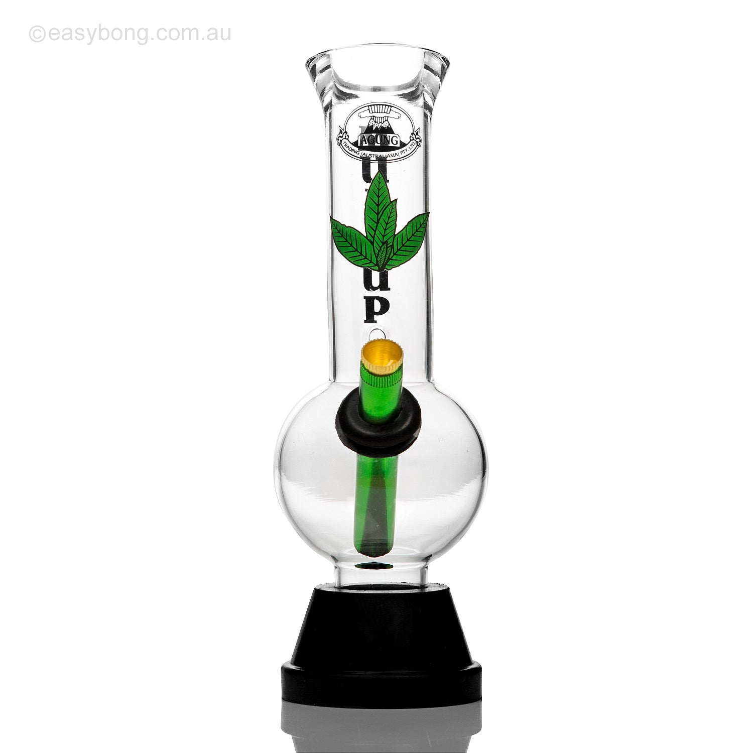 Agung Australian style bong made from pyrex glass.