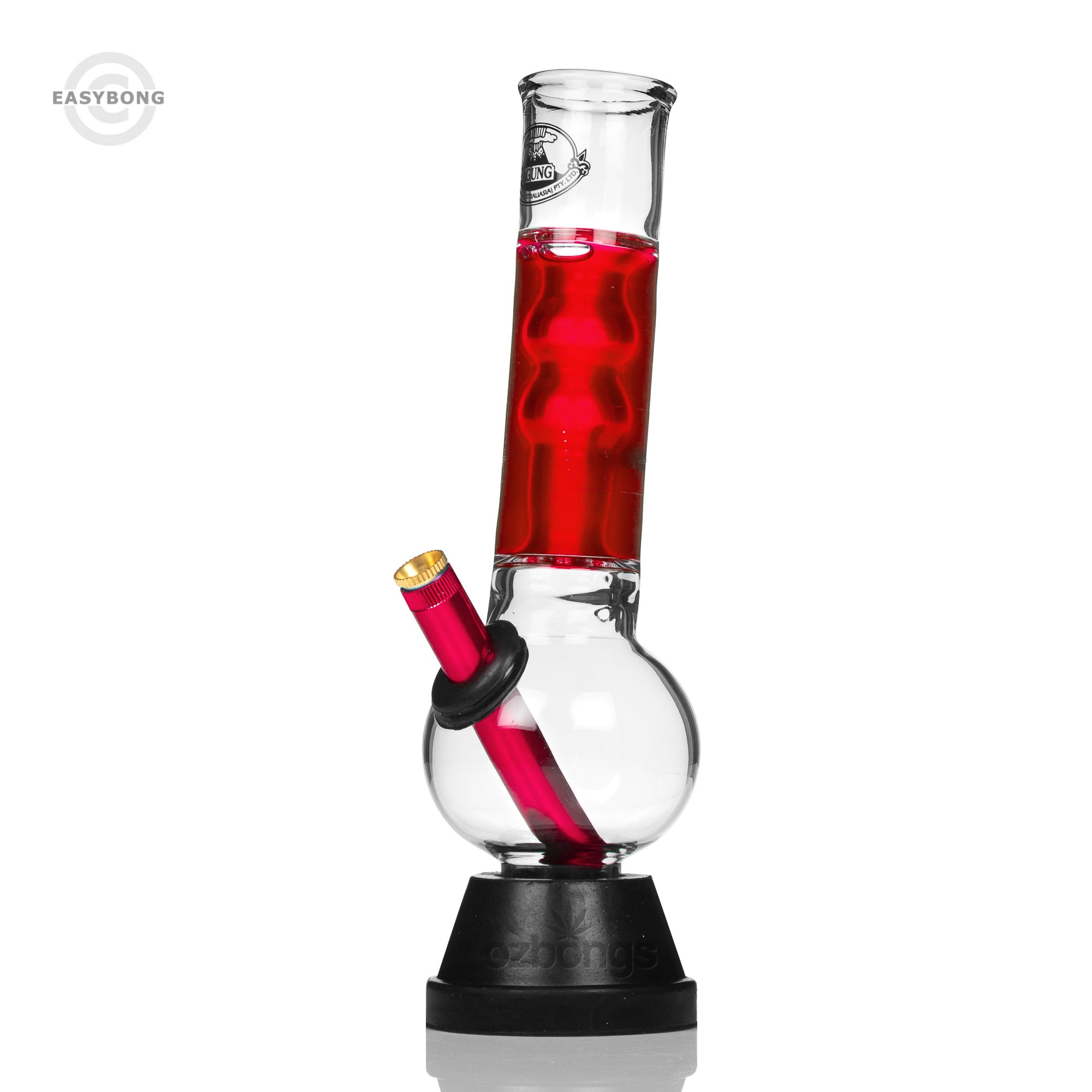 Agung Smartie Glass Bong Medium 25cm Red