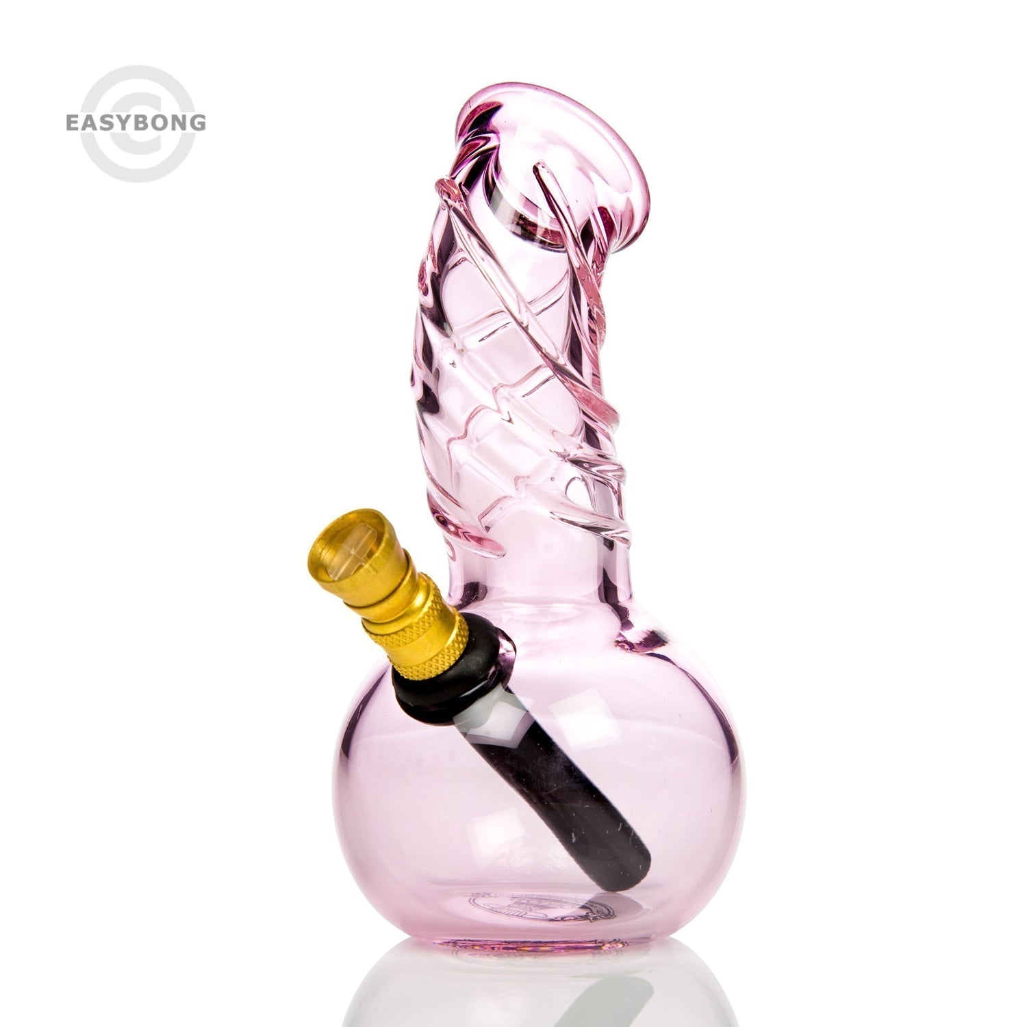 Agung Tiny Twister Glass Bong 12cm Pink 1119P