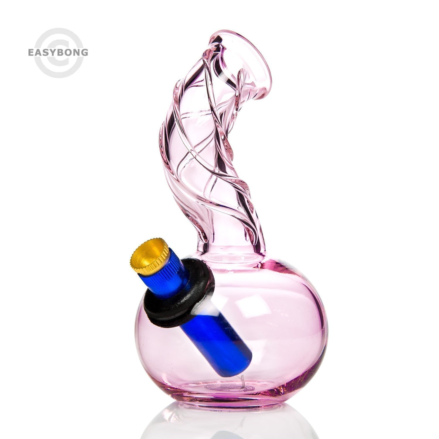 Agung Bonza Twister Glass Bong 15.5cm Pink 1168P