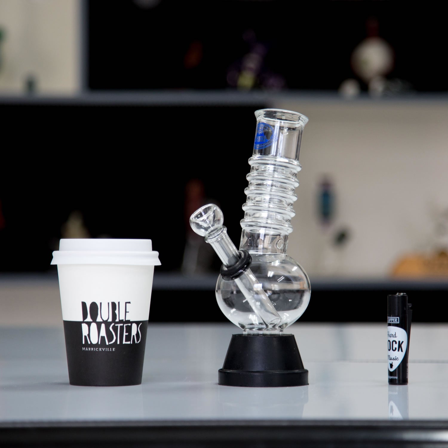 Agung Ringer Glass Bong 23cm 1172