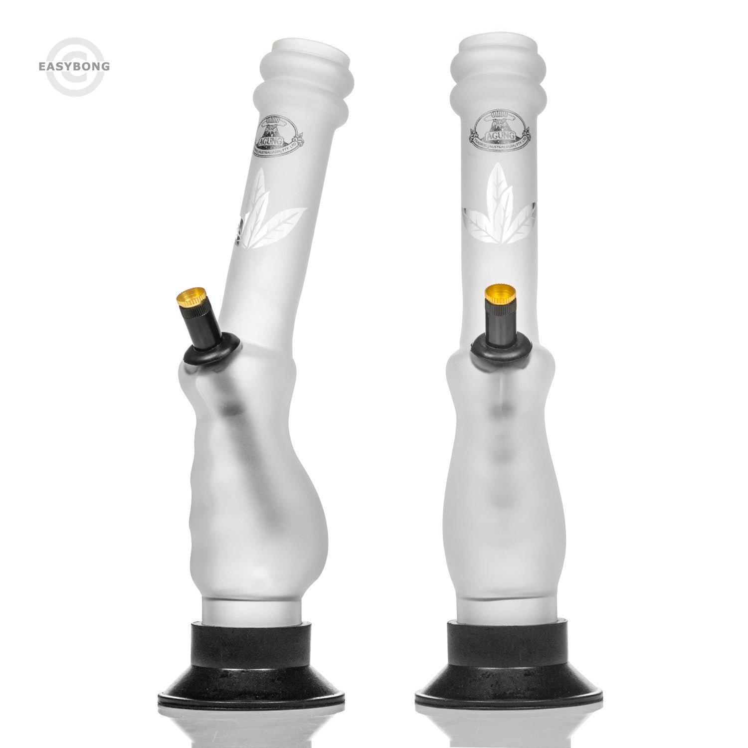 Agung Frosted Gripper Glass Bong 33cm 1188