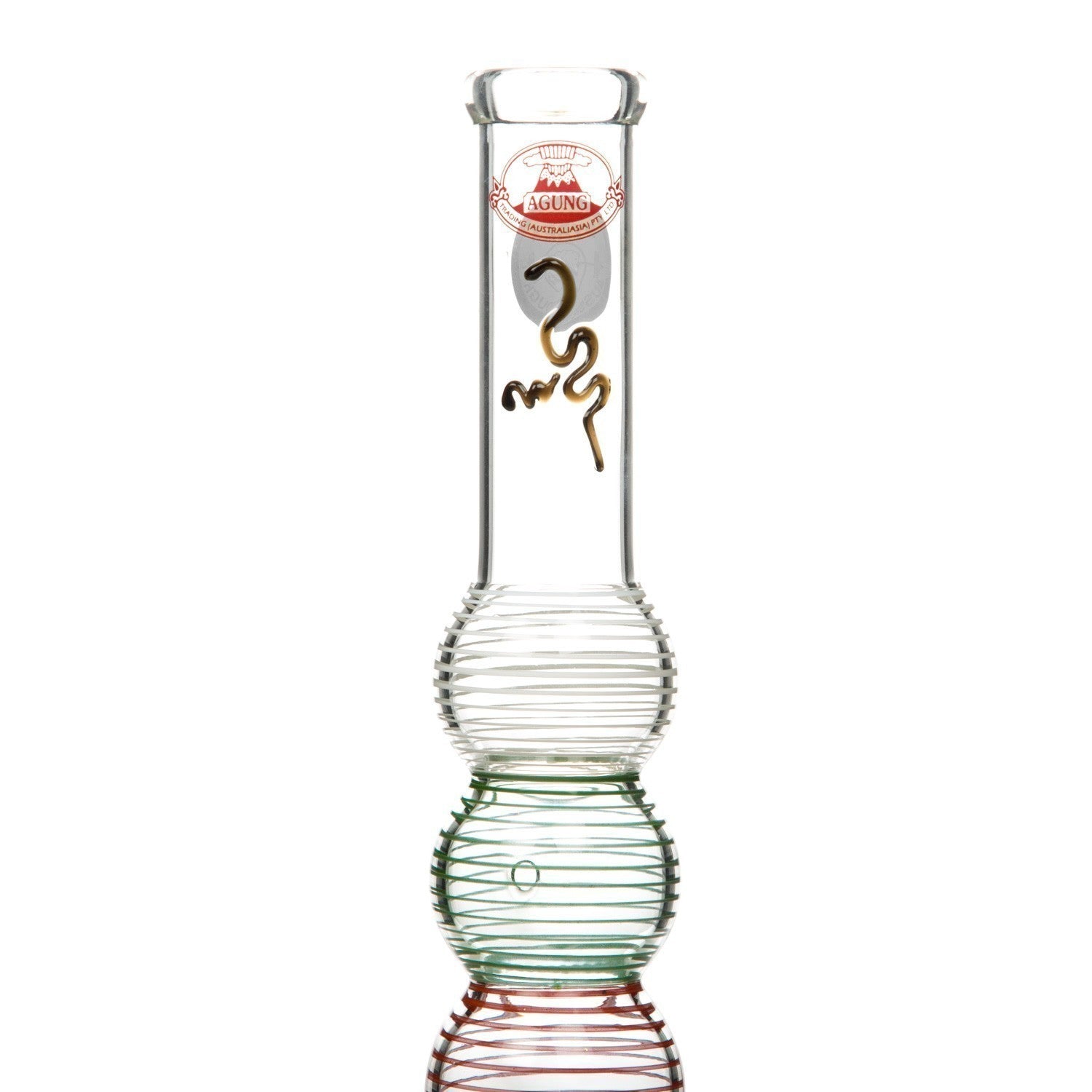 Agung Multi-Colour Bubble Glass Bong 40cm 1196