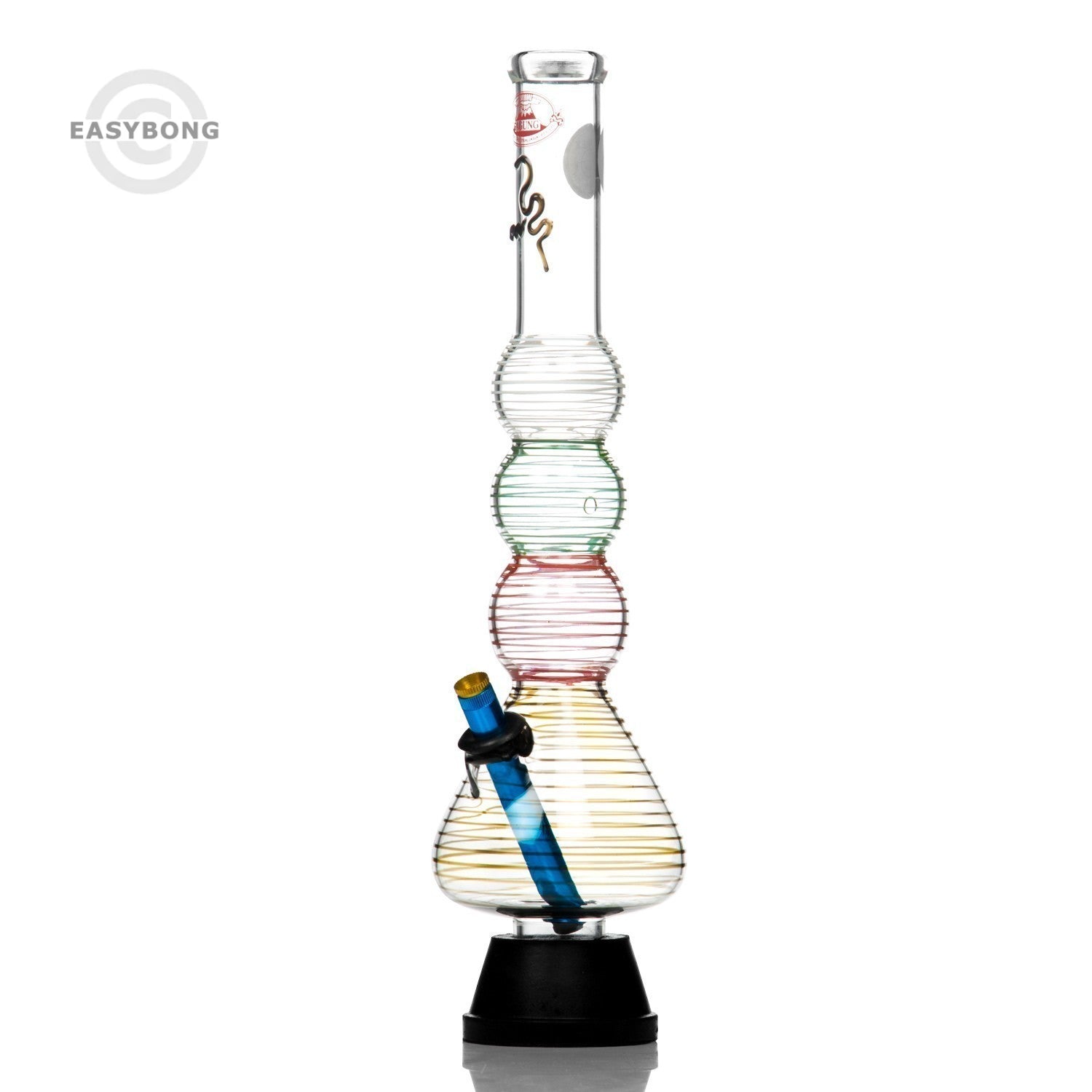 Agung Multi-Colour Bubble Glass Bong 40cm 1196