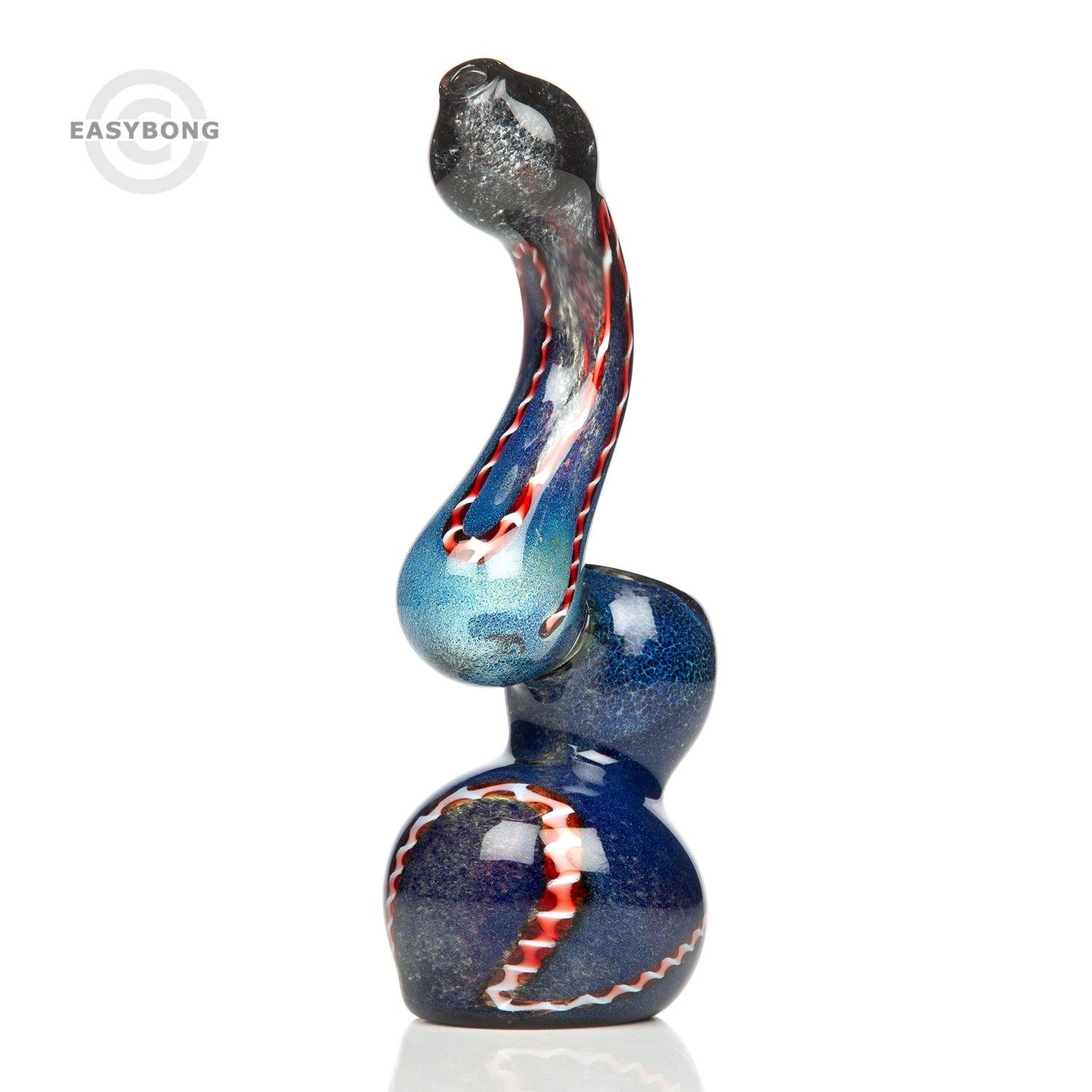 Agung Worked Bubbler Glass Pipe 17cm 7505