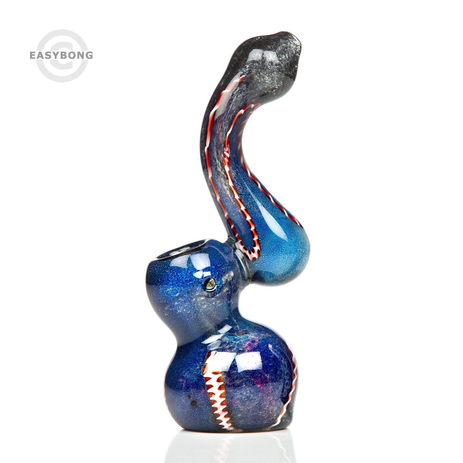 Agung Worked Bubbler Glass Pipe 17cm 7505