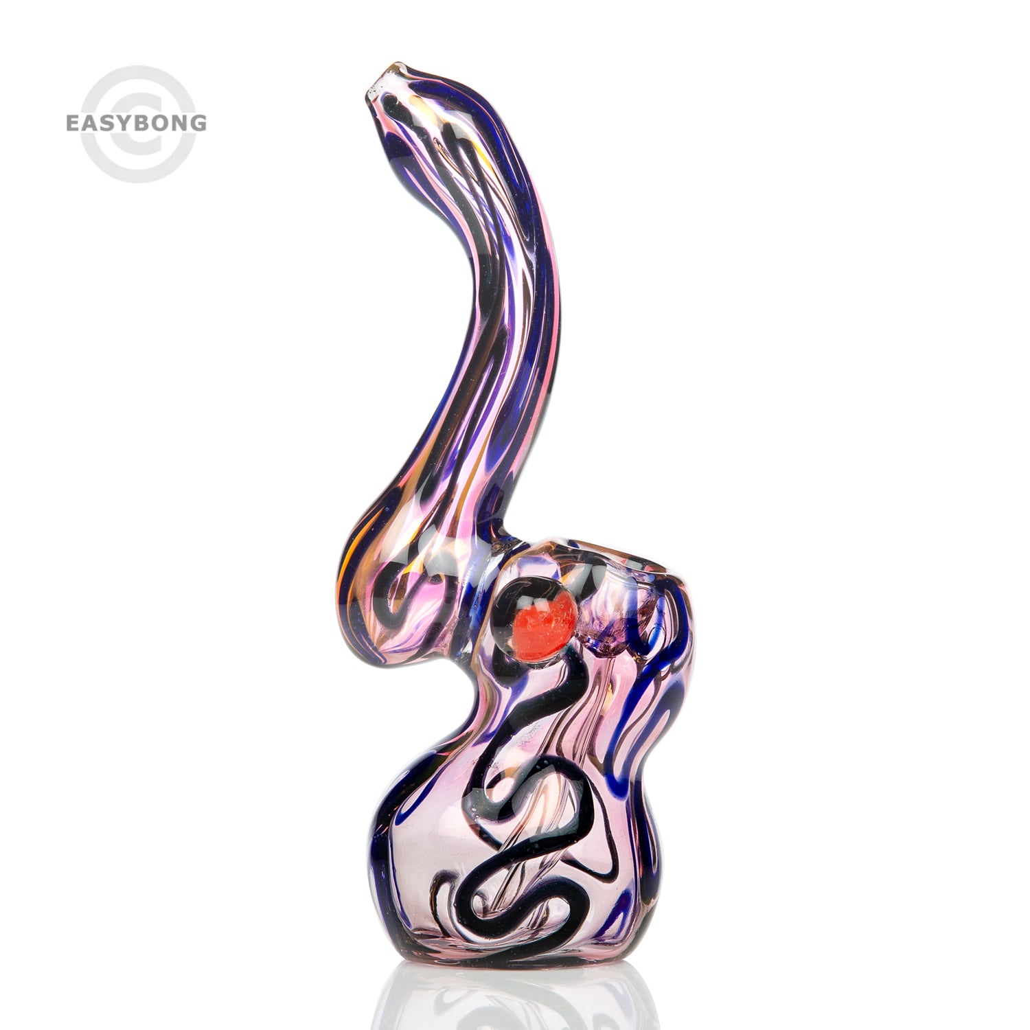 Agung Worked Bubbler Glass Pipe 17cm 7506