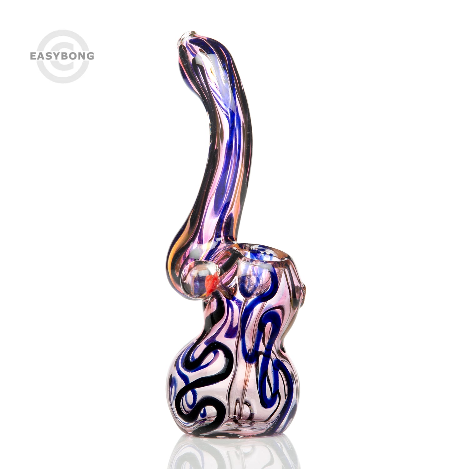 Agung Worked Bubbler Glass Pipe 17cm 7506