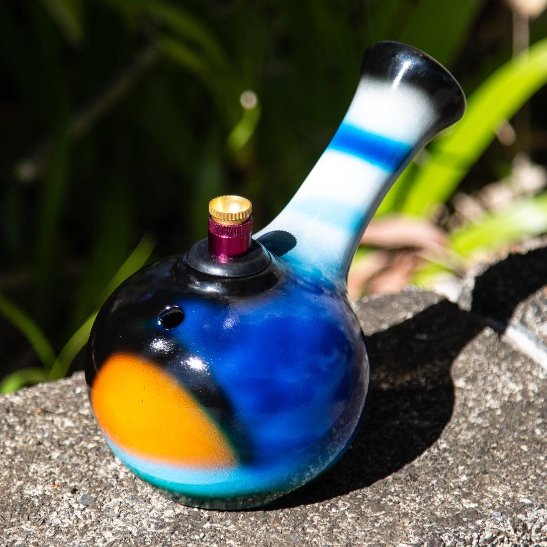 Agung Ceramic Layback Bubble Bong 13cm 1269