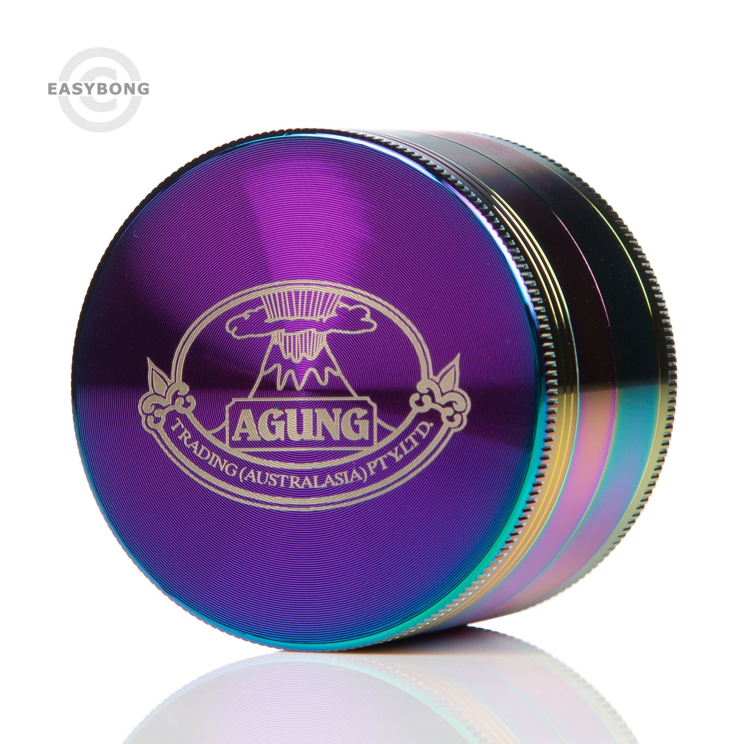 Agung 4-Part Herb Grinder 60mm Rainbow