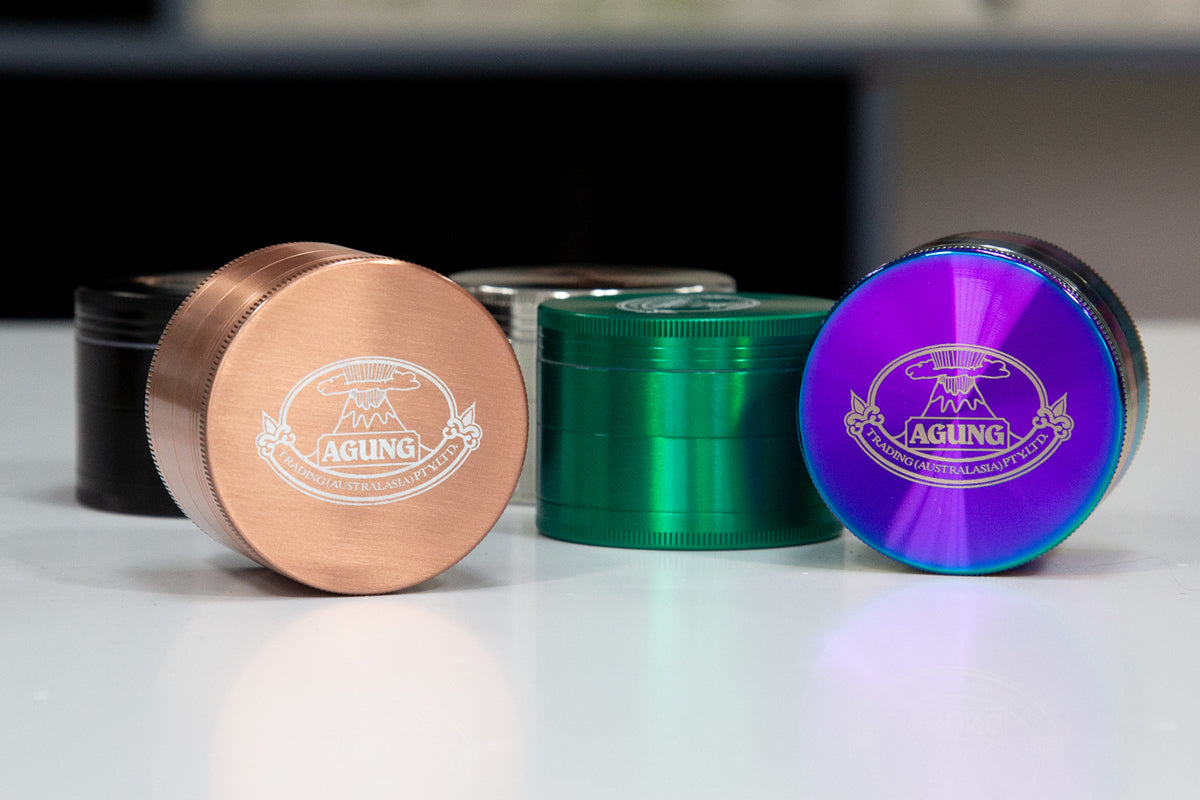 Agung 4-Part Herb Grinder 60mm Green