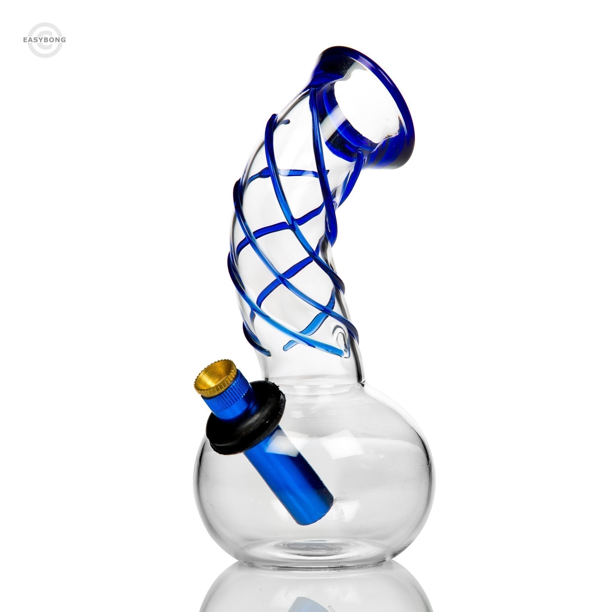 Agung Twister Glass Bong Small 20cm Blue 7000