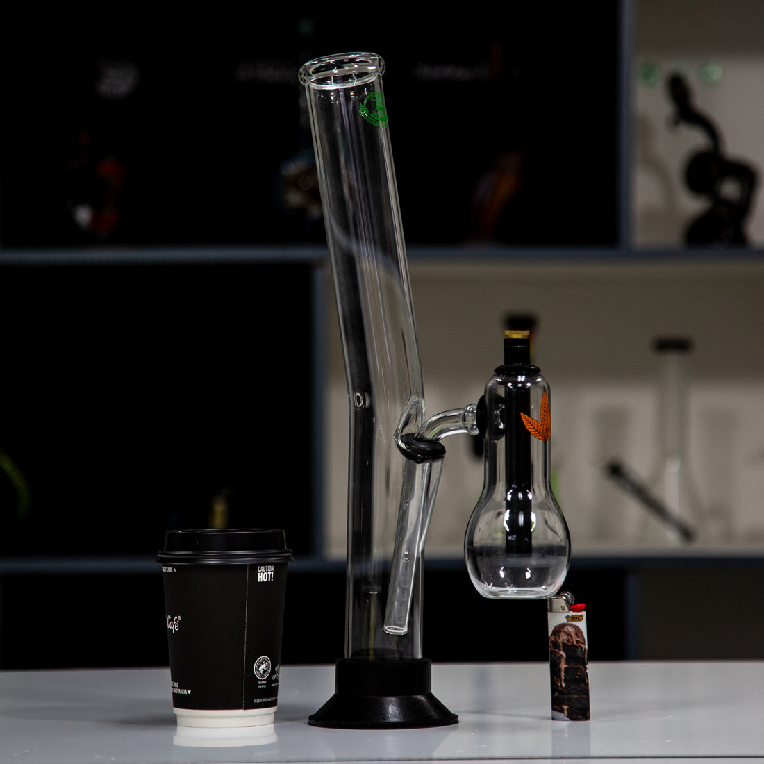 Agung XL Didg Glass Bong 45cm Double Chamber