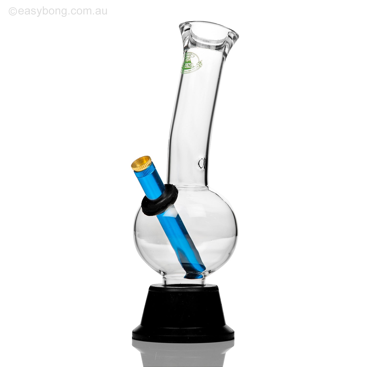Clear glass Agung Cheech bong with cone piece and stem from easybong.