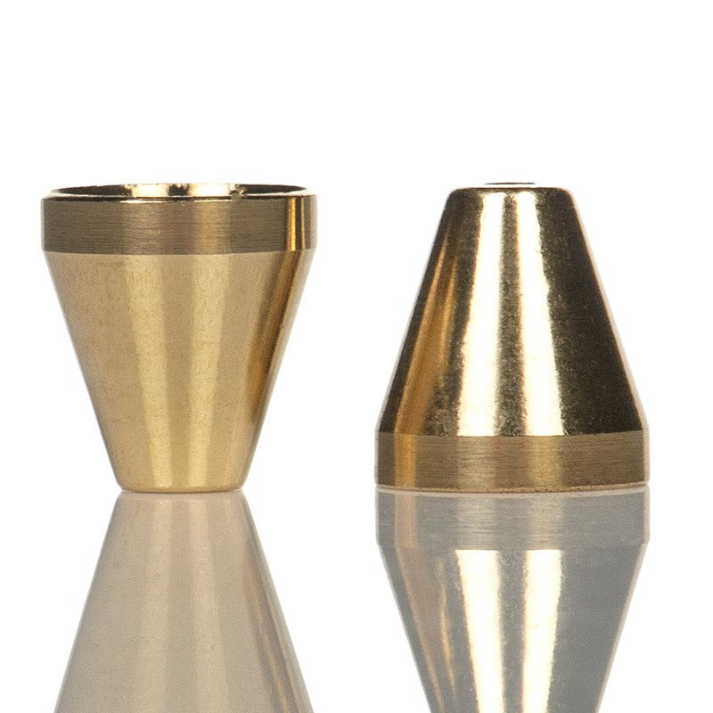 Small slip in brass cone piece for bongs.