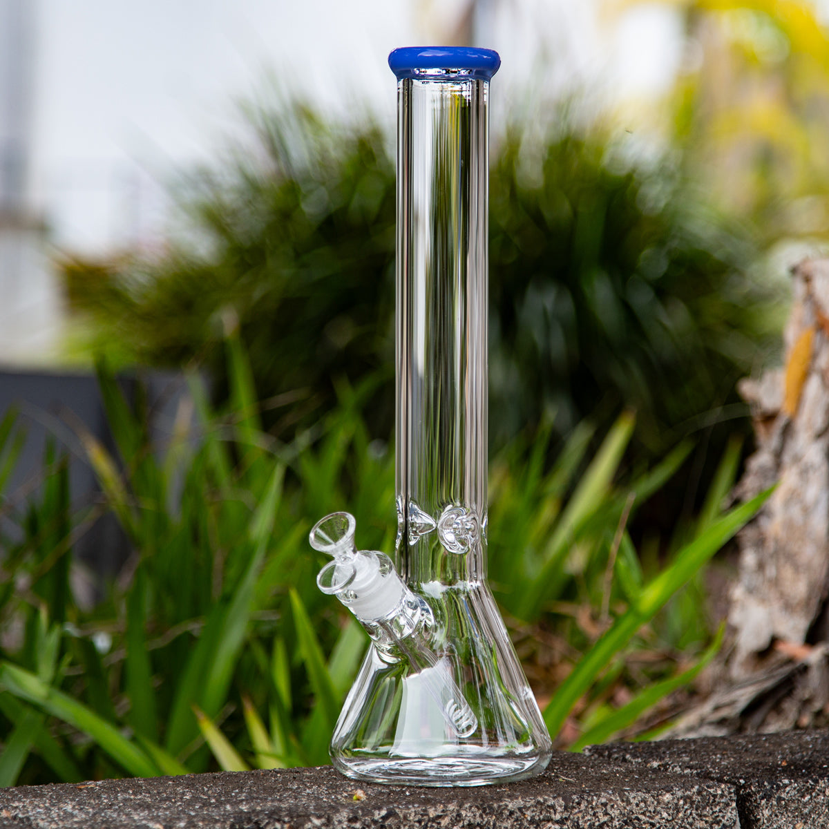 Easy Heavy Glass Beaker Bong 40cm Blue