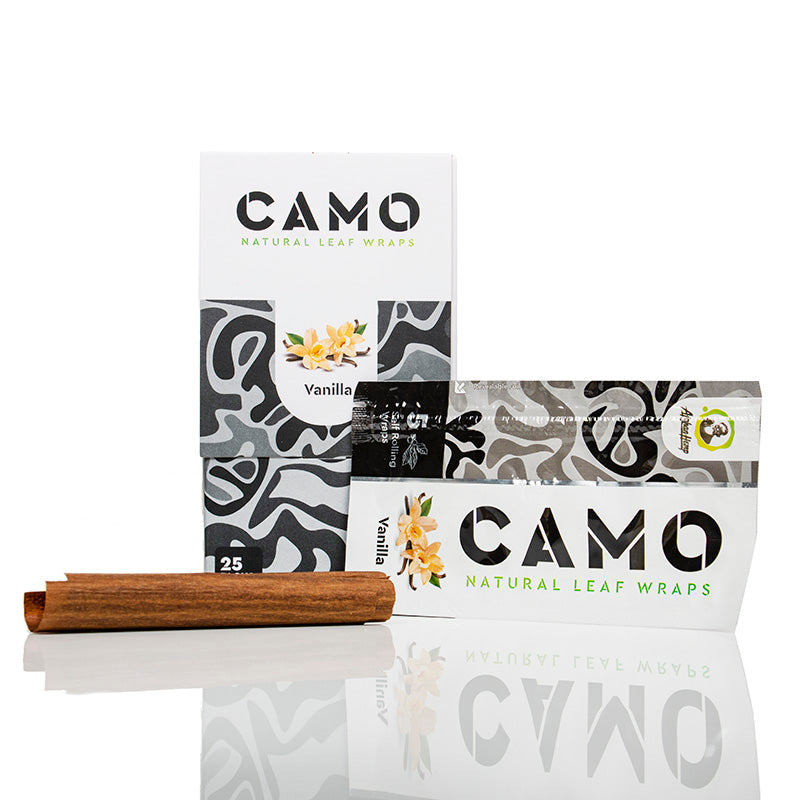 Camo Natural Leaf Blunt Wraps 5pk