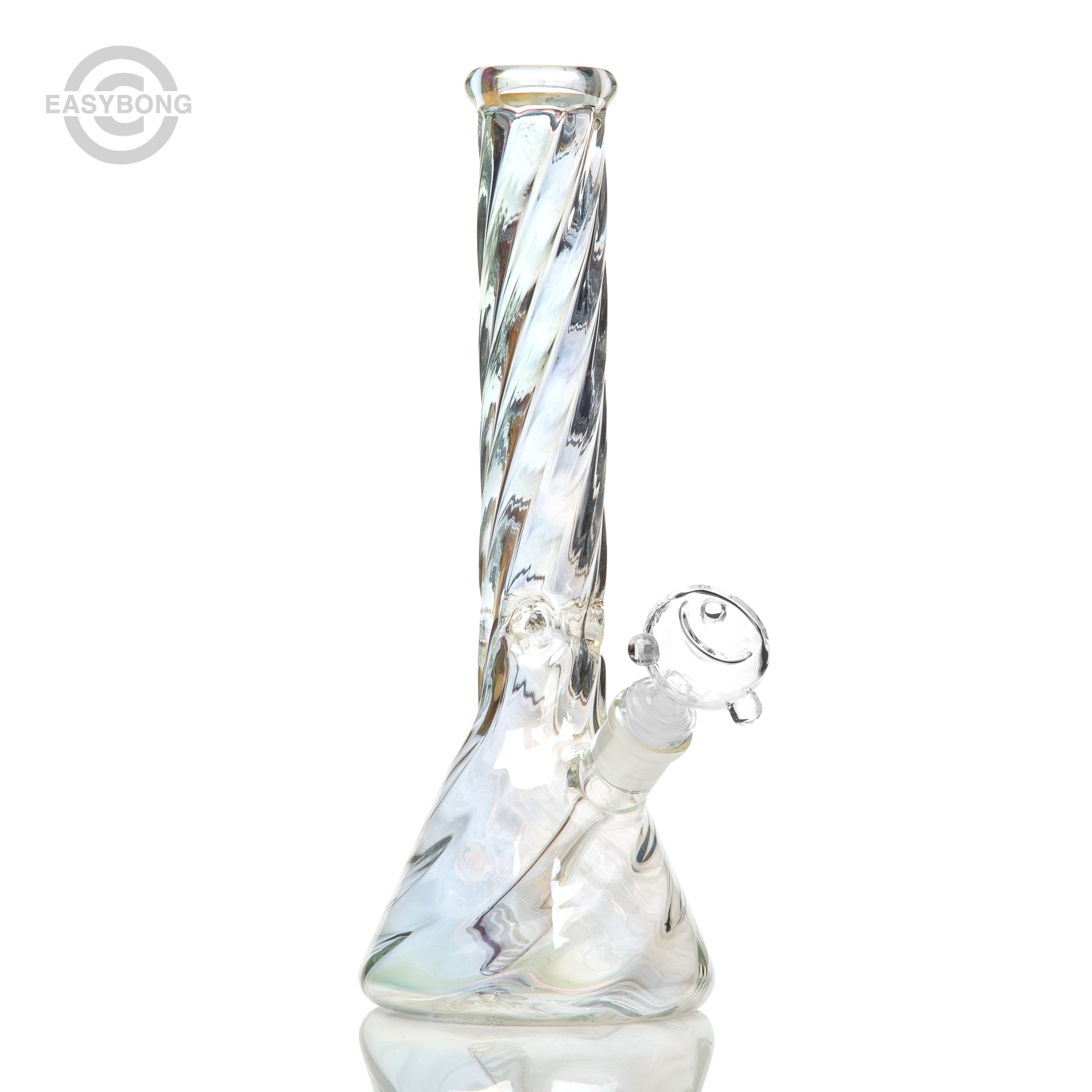 Chromatic glass bongs with twisted design at Easy bong Australia.