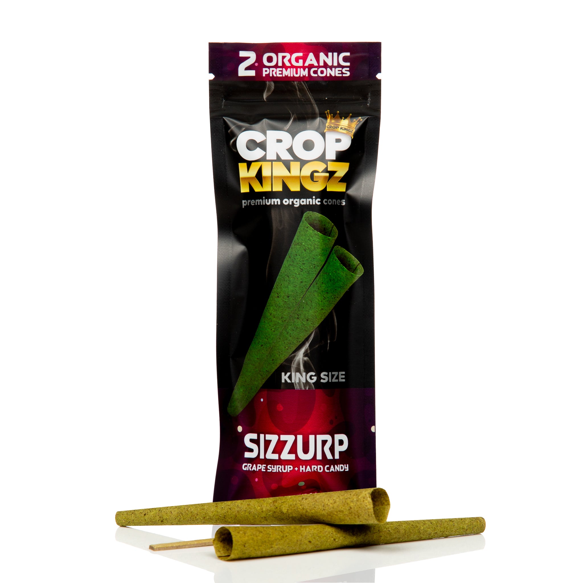 Crop Kingz sizzurp flavoured pre rolled hemp cones