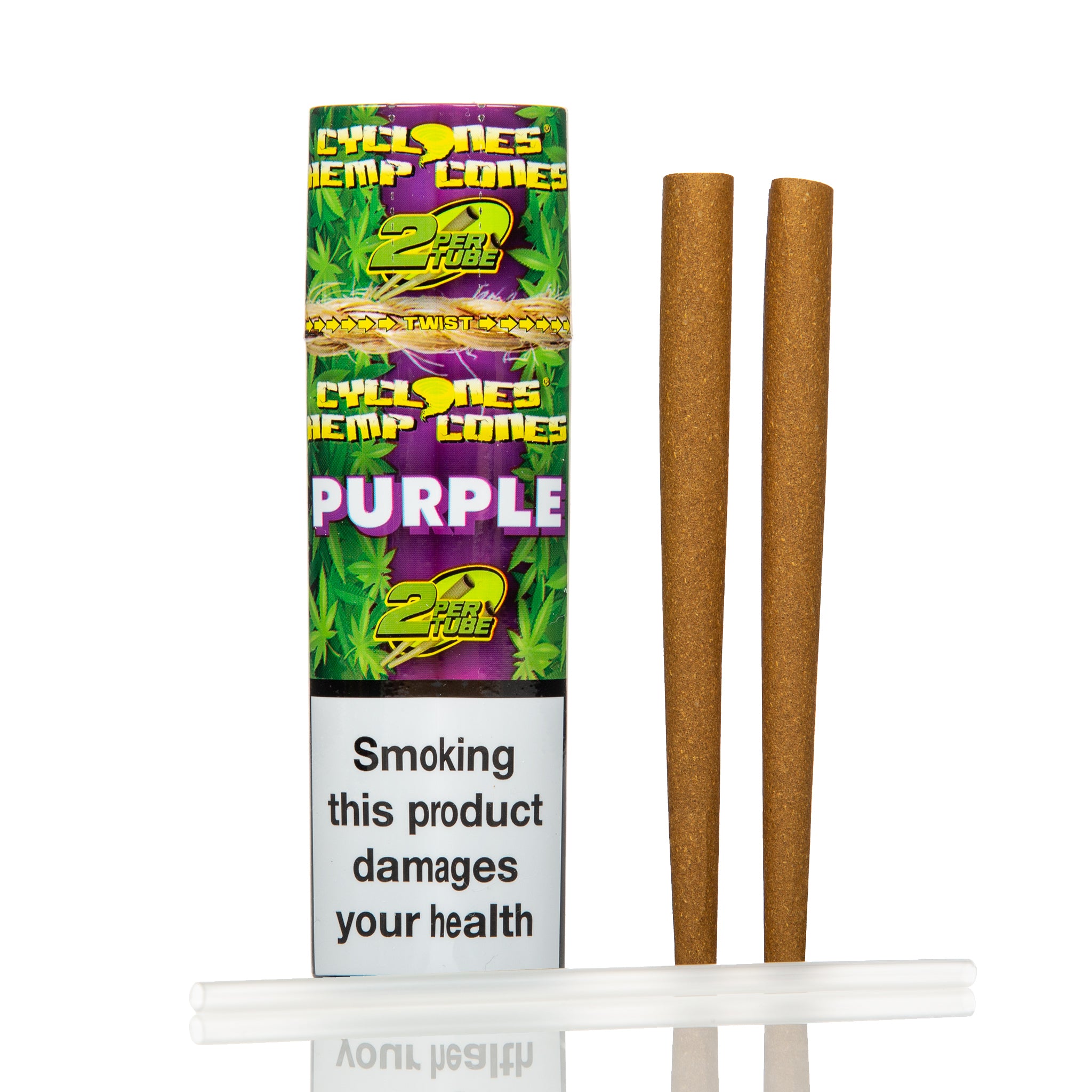 Cyclones purple flavoured pre-rolled hemp cones