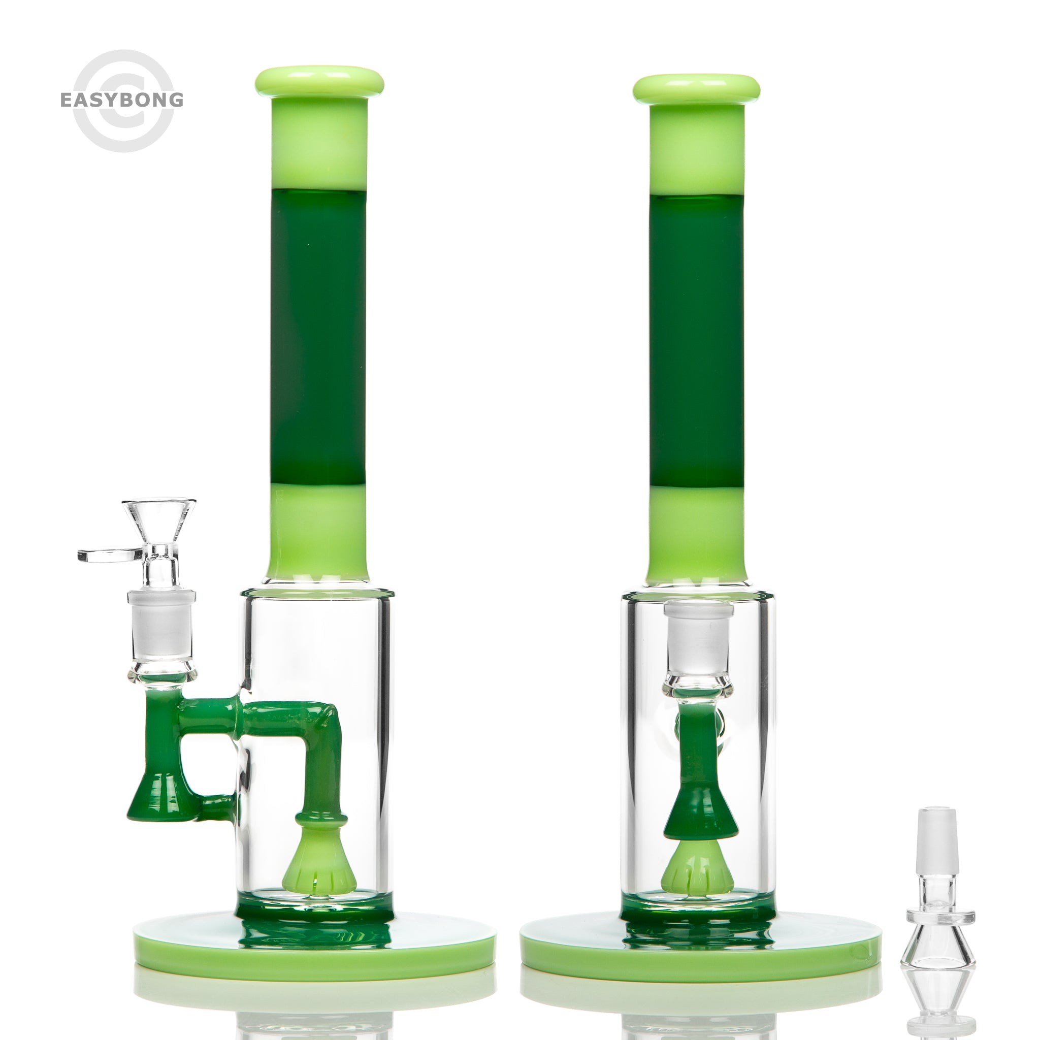 Easy Shower Tube Glass Bong 29cm Green Green