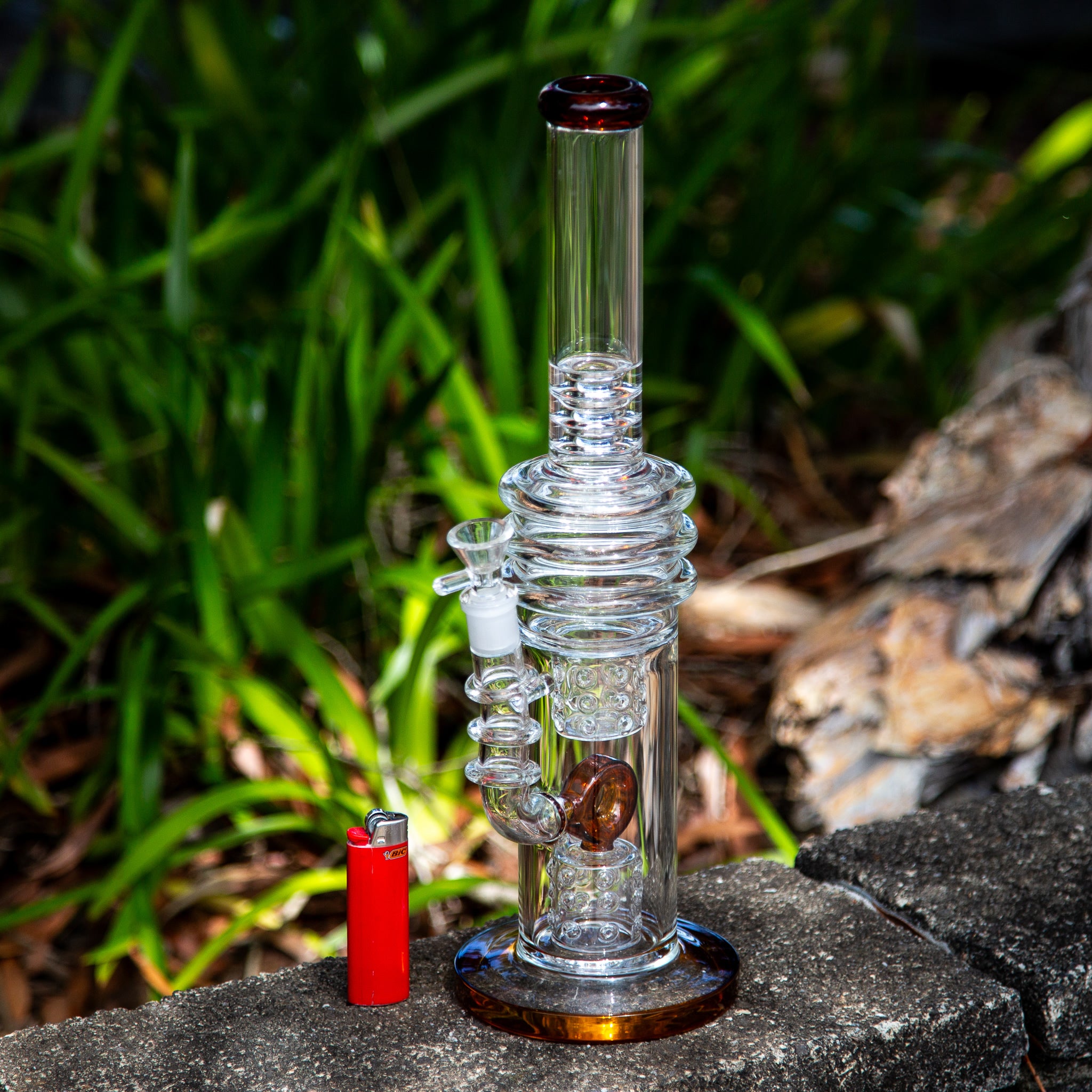 Easy Donut Perc Heavy 60 Glass Bong 38cm