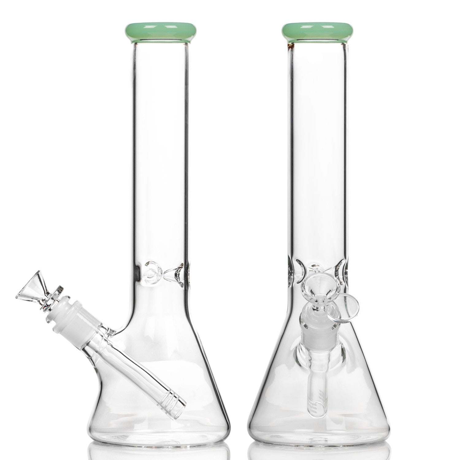 Cute small sized glass bongs with a beaker base for Aussie stoners.