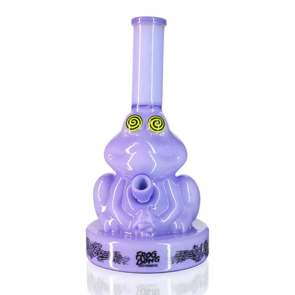Gatorbeug Frog Glass Bong 25cm Purple