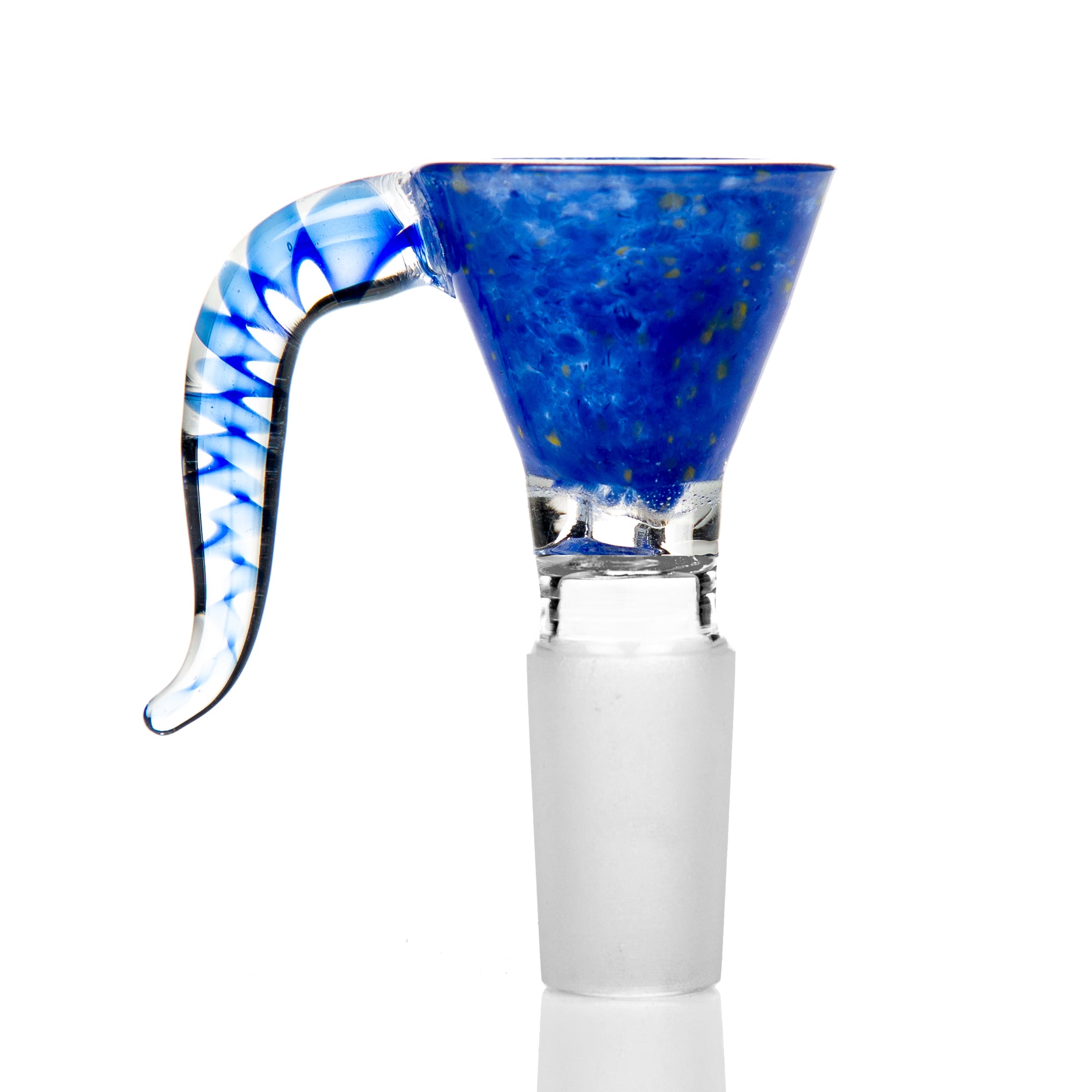 14mm blue cone piece for glass beaker bongs.