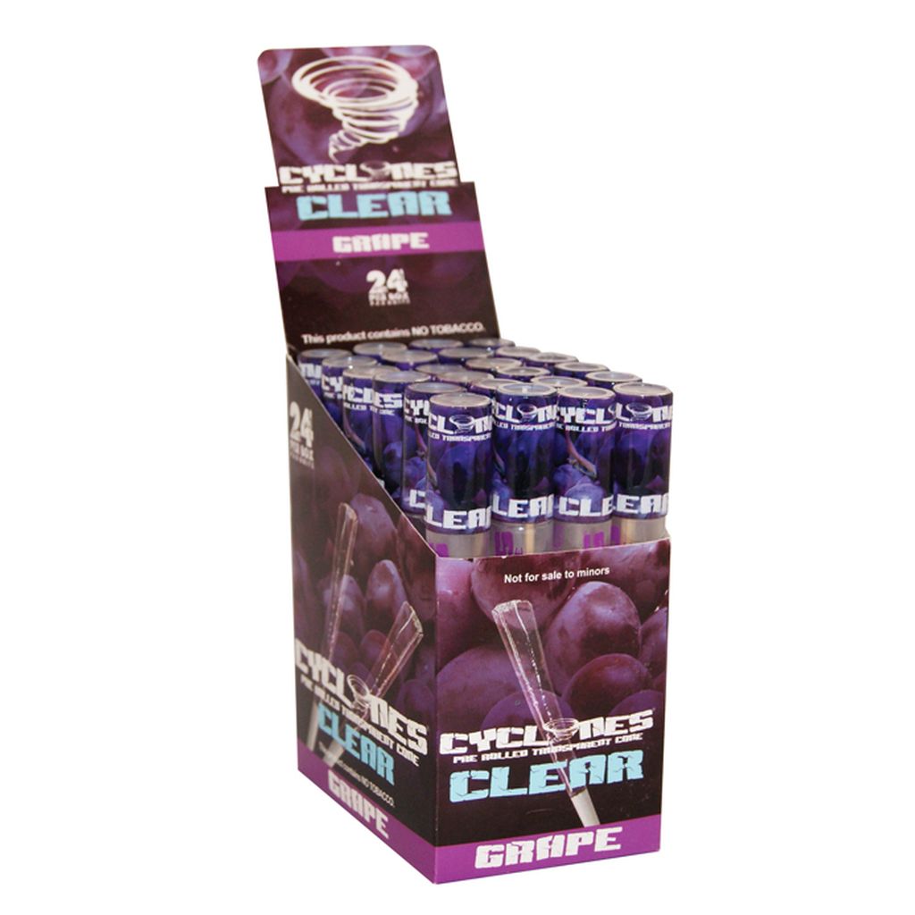 Cyclones Transparent Cones 2pk