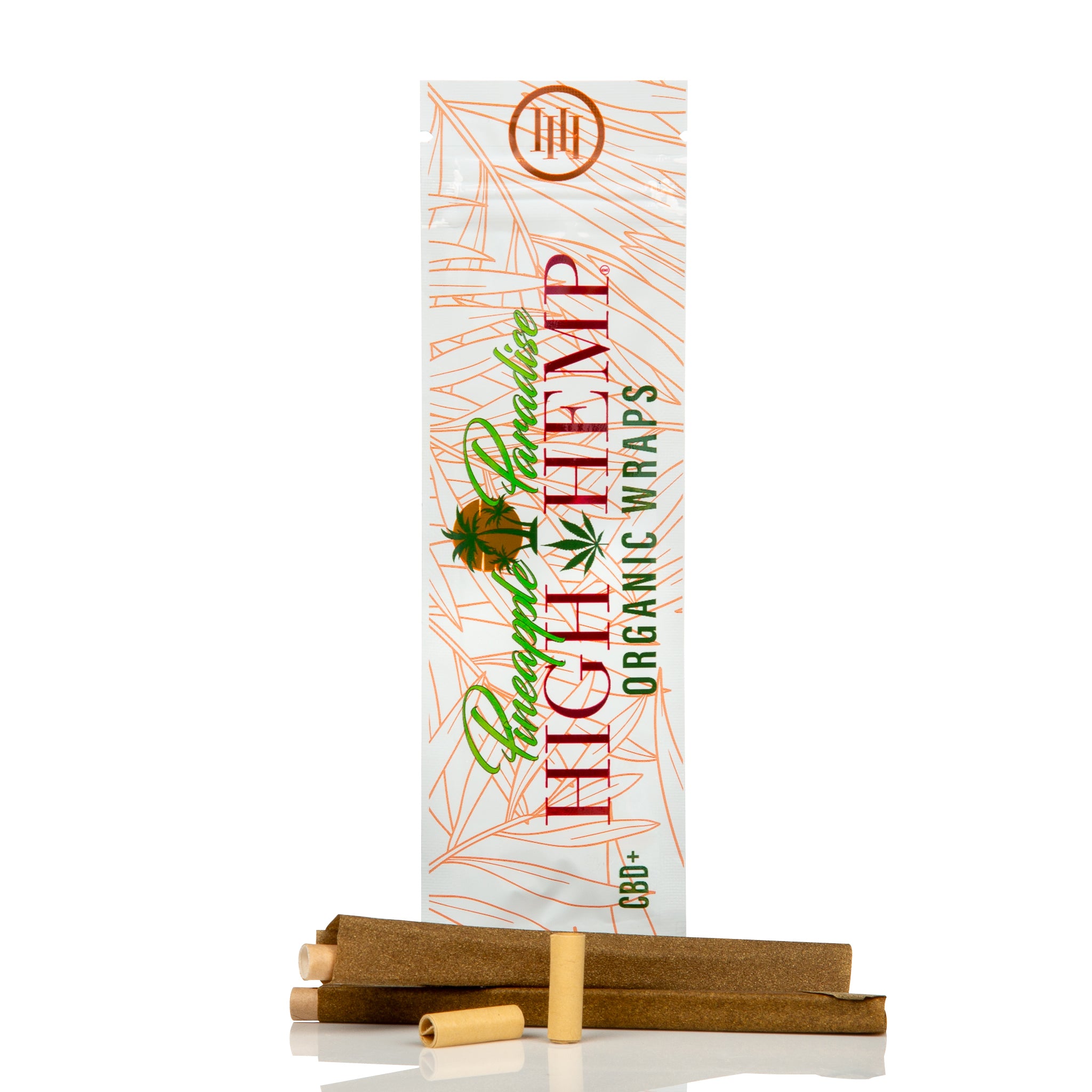 High hemp brand flavoured wraps and rolling papers with tips.