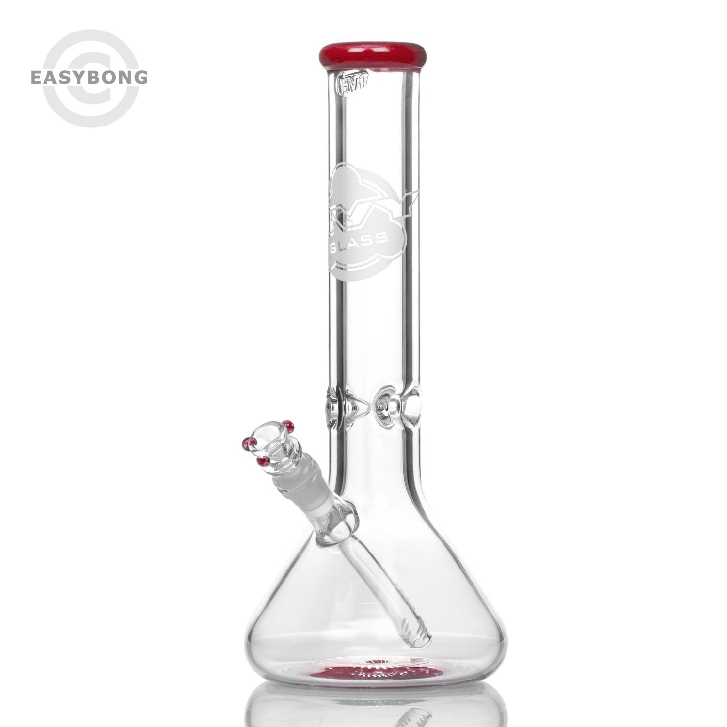 HVY Colour Lip Beaker Bong 9mm Red