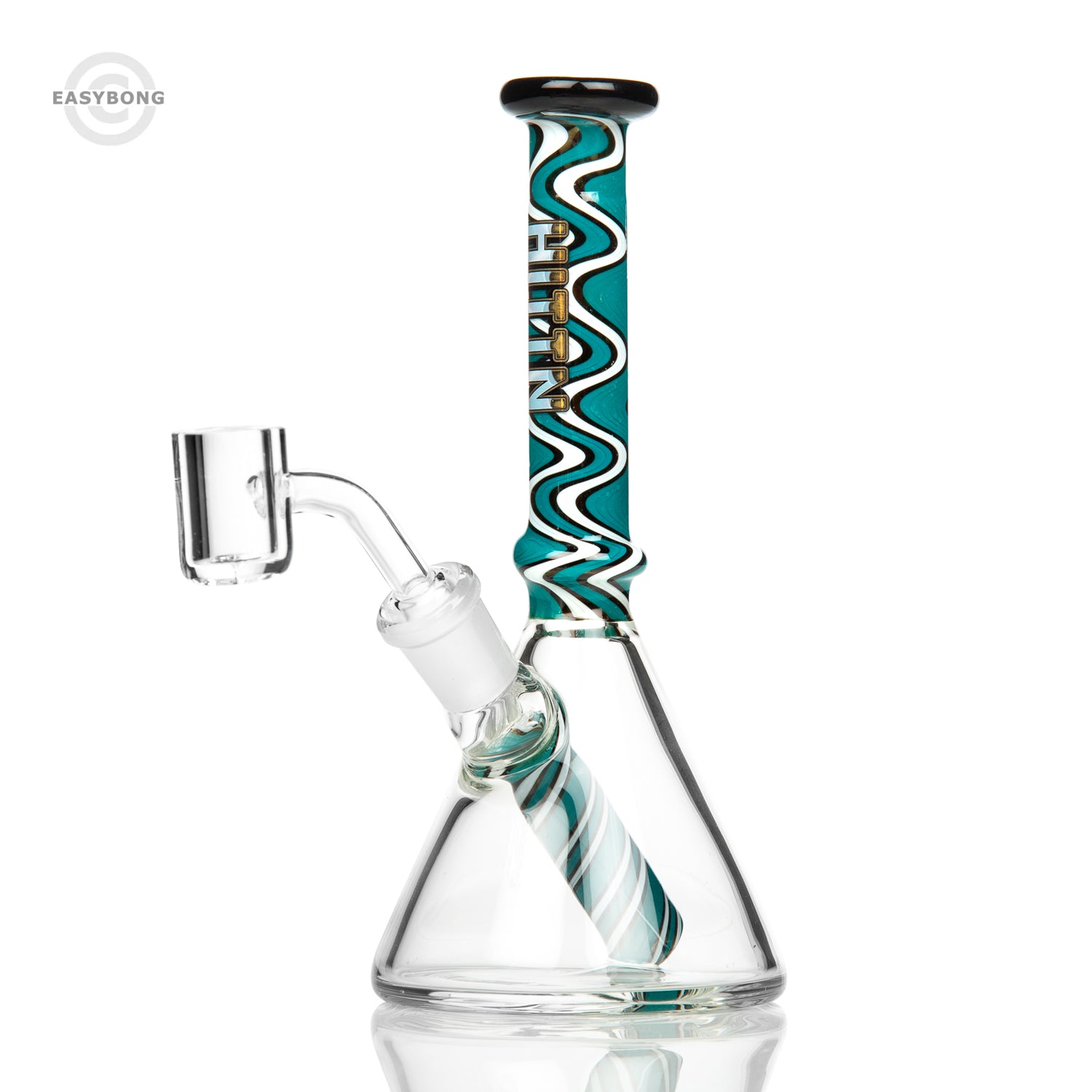 HITTN Glass Wig Wag Beaker Dab Rig 17cm