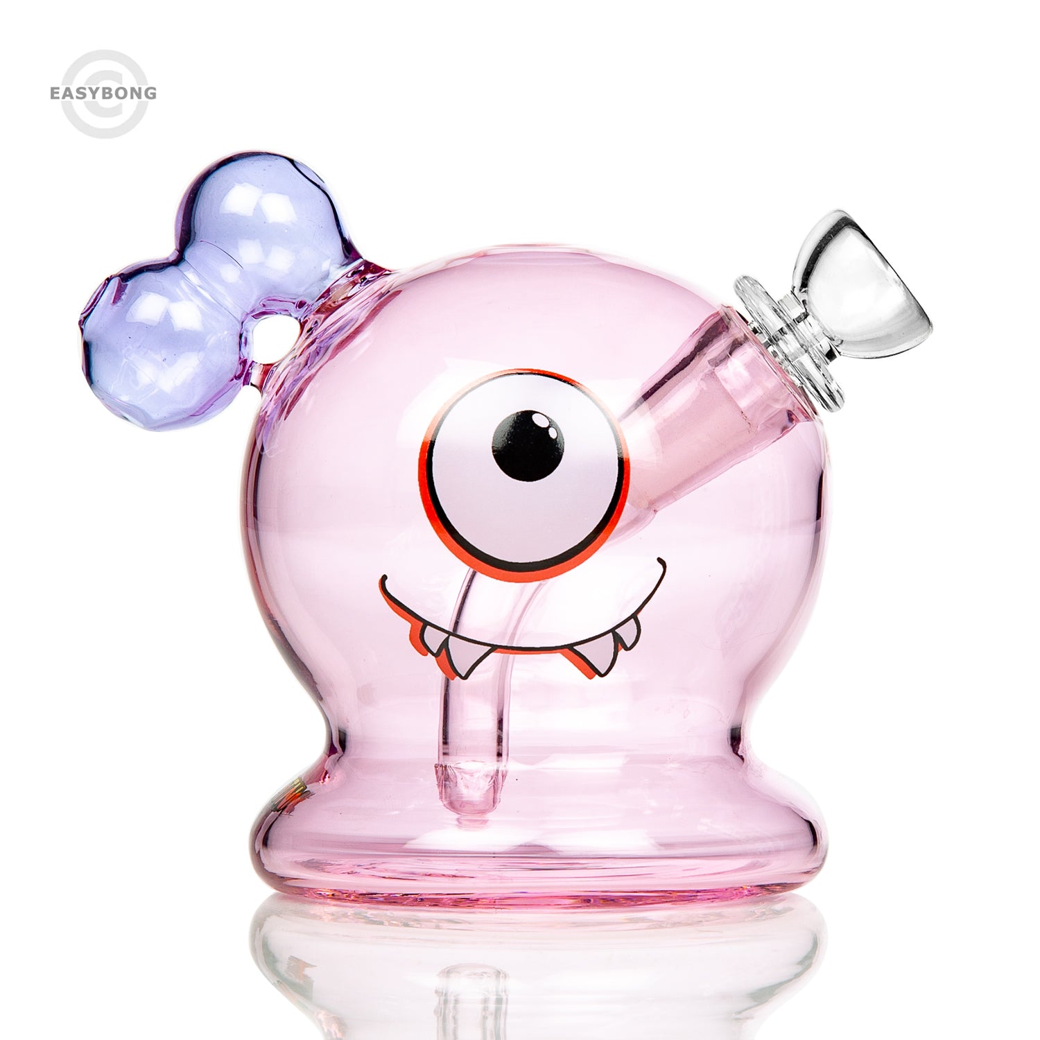 HITTN Glass Pink Monster Bubbler 11cm