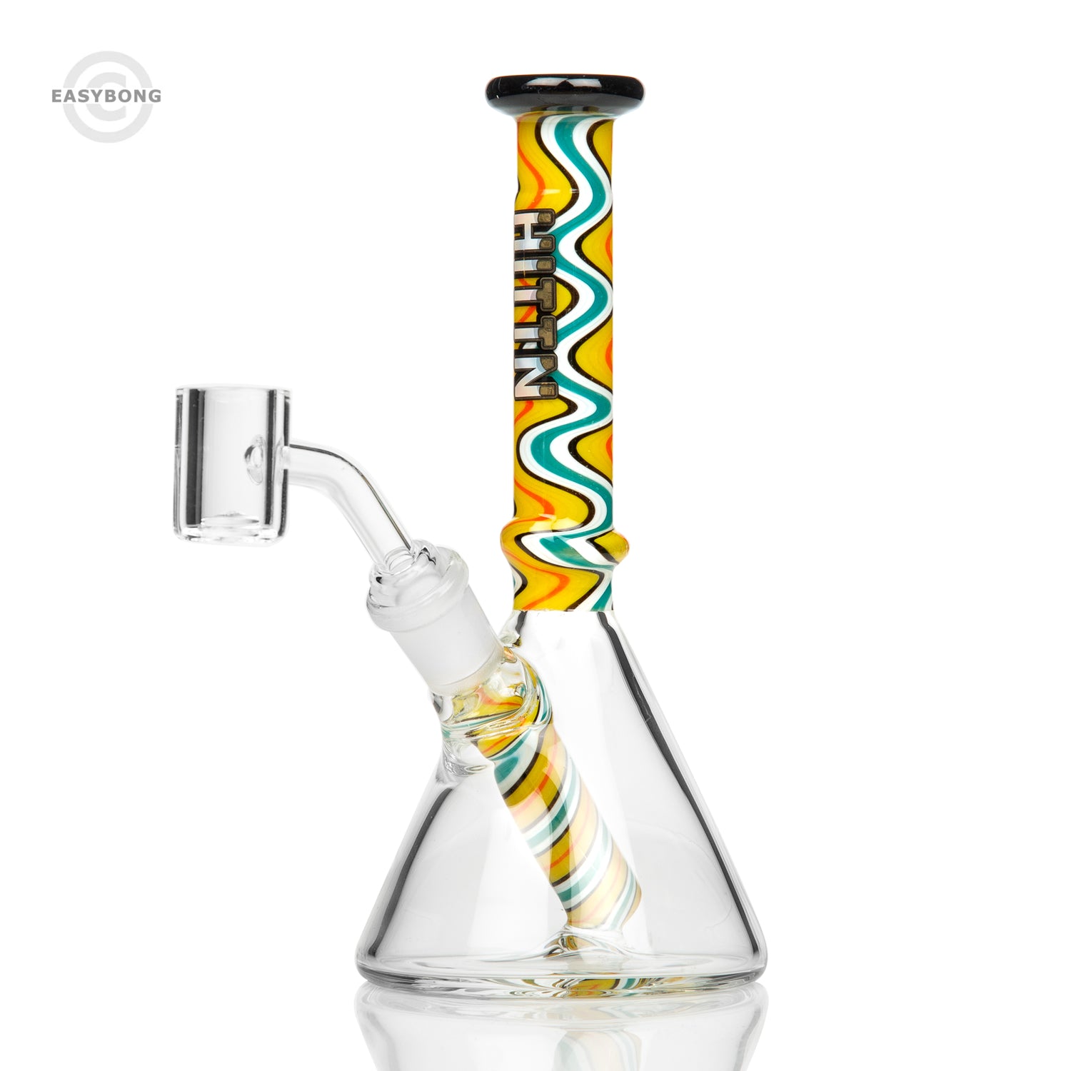 HITTN Glass Wig Wag Beaker Dab Rig 17cm