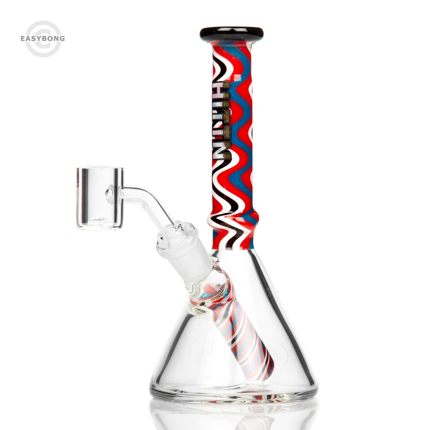 HITTN Glass Wig Wag Beaker Dab Rig 17cm
