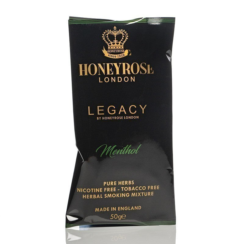 Honeyrose tobacco and nicotine free herbal smoking mixture.