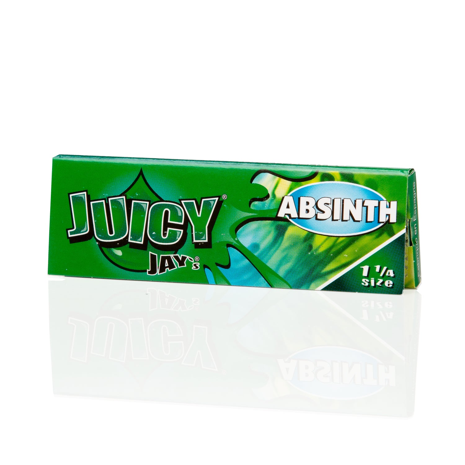 Juicy Jays rolling papers Absinth flavour 1 1/4 size.