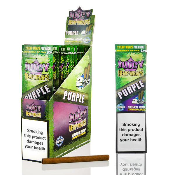 Juicy jays flavoured blunt wraps and rolling papers for rolling joints.