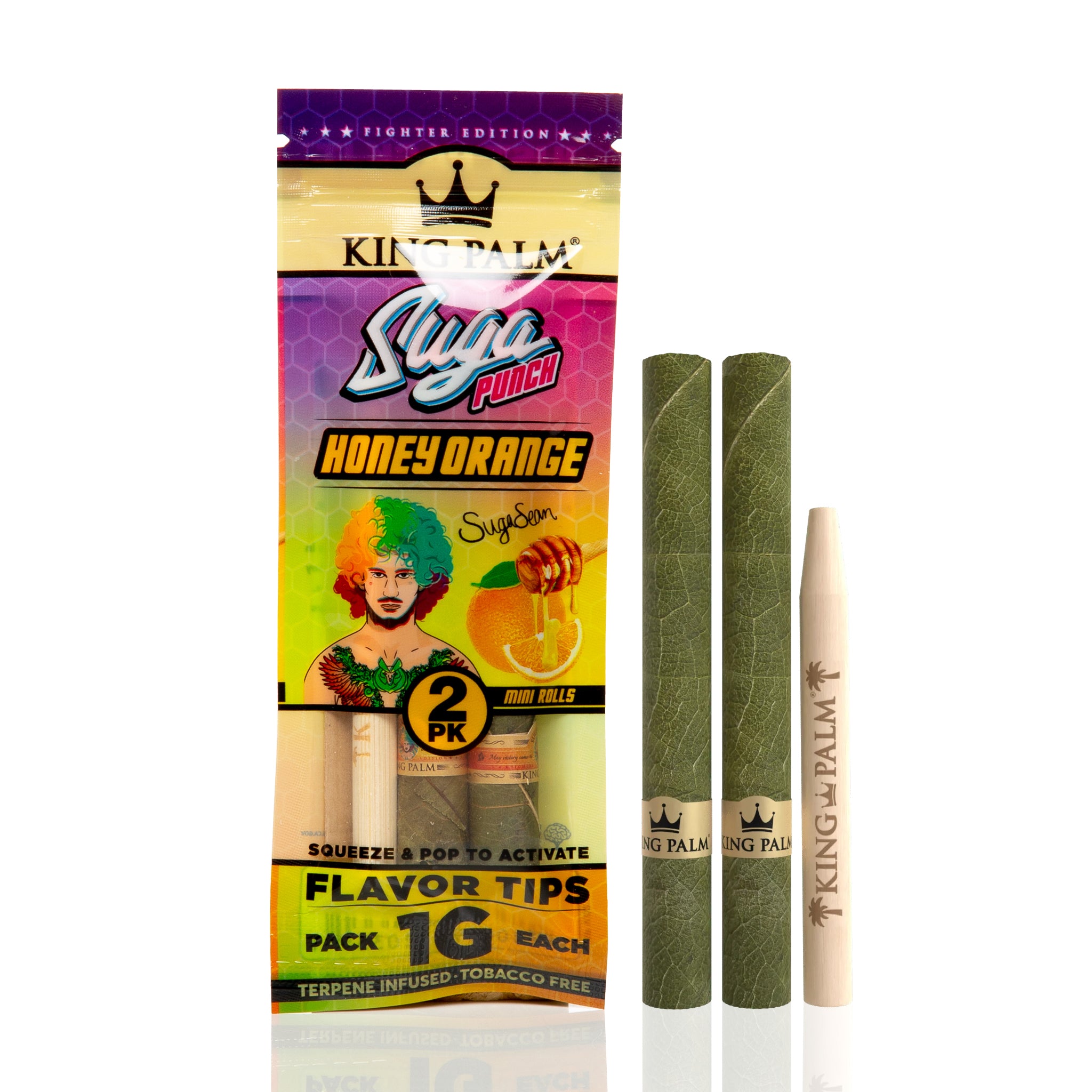 King Palm Real Leaf Rolls 1g 2pk Suga Punch