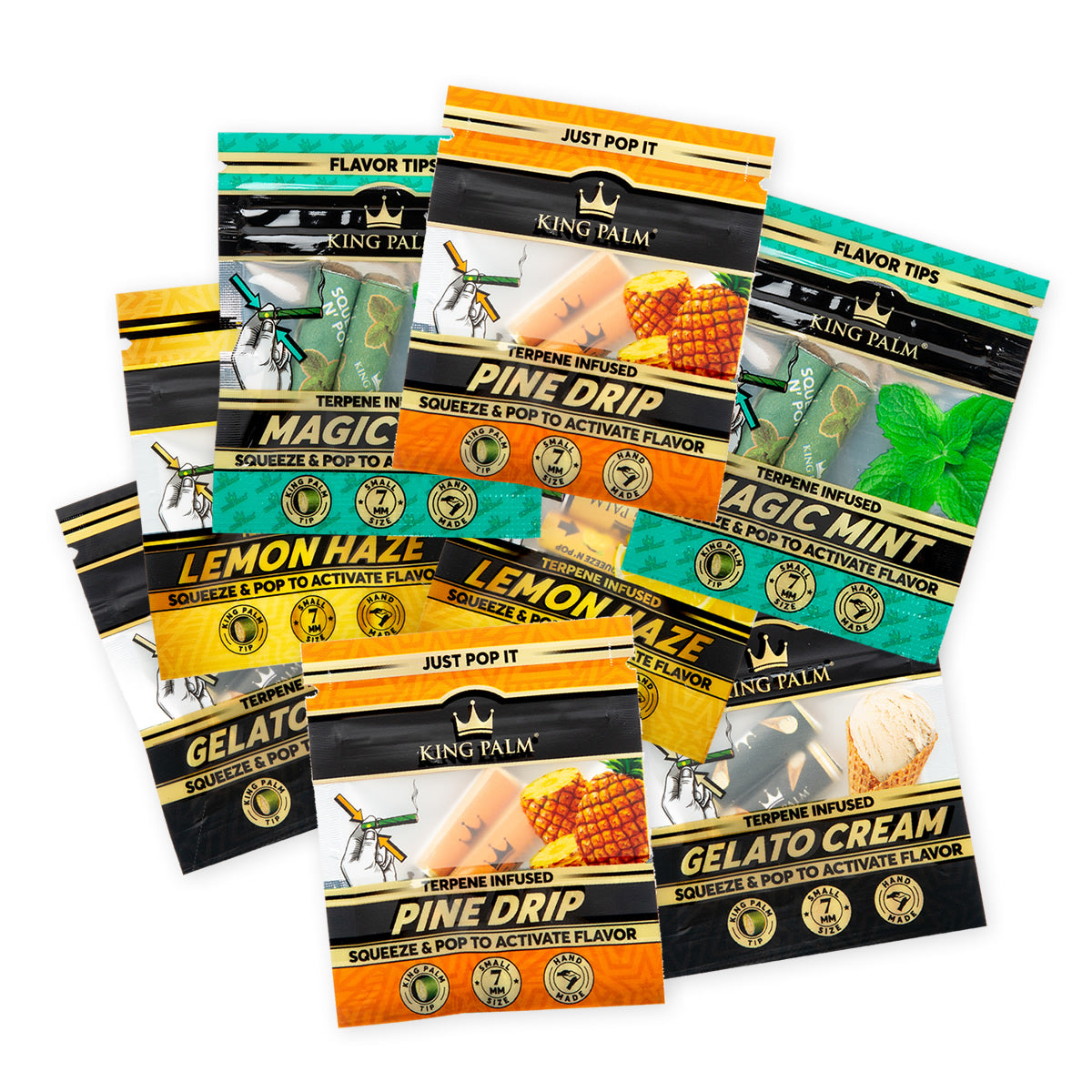 King Palm Flavour Tips Sampler Pack 8 Mixed Pouches