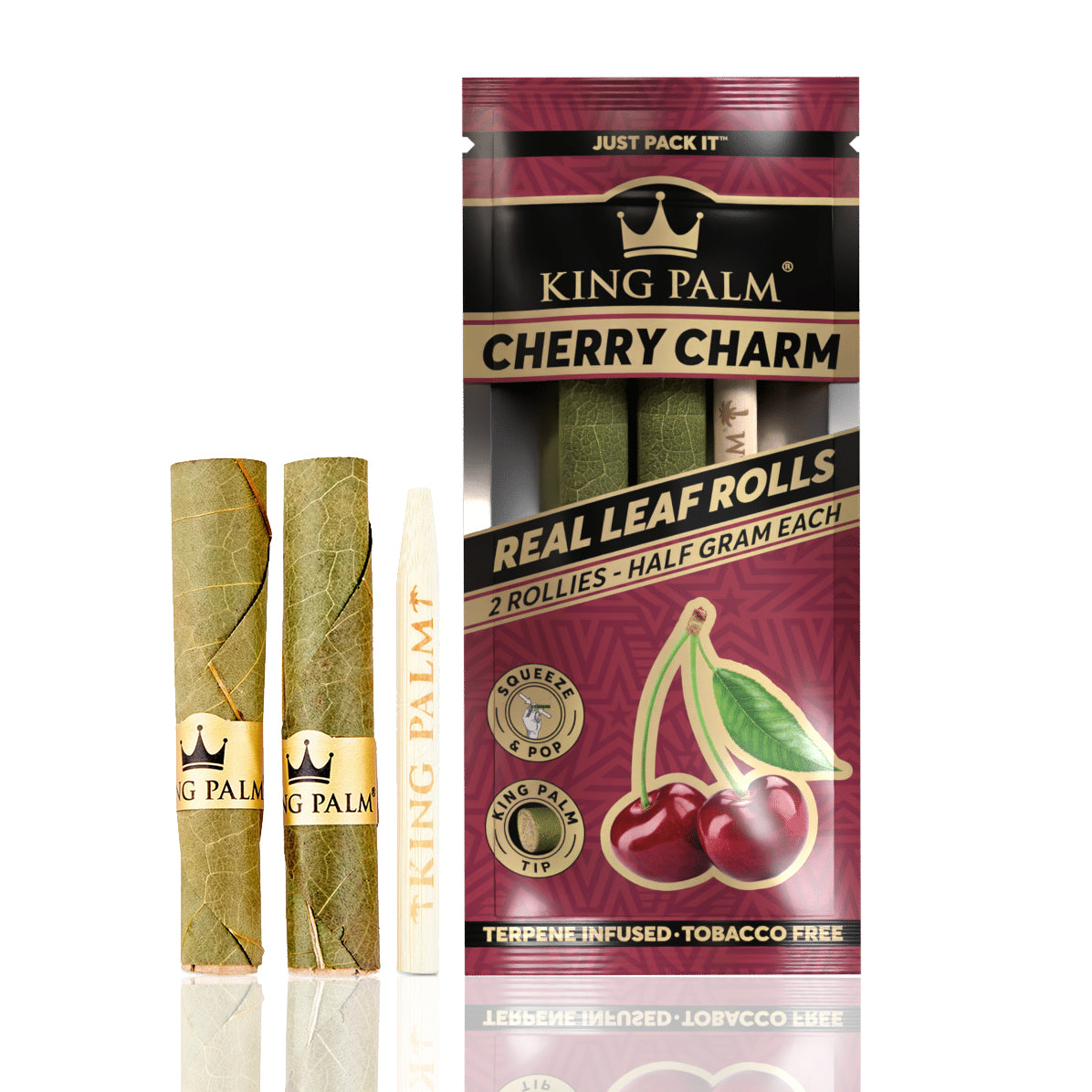 King Palm Rollies Leaf Rolls 0.5g 2pk Cherry Charm