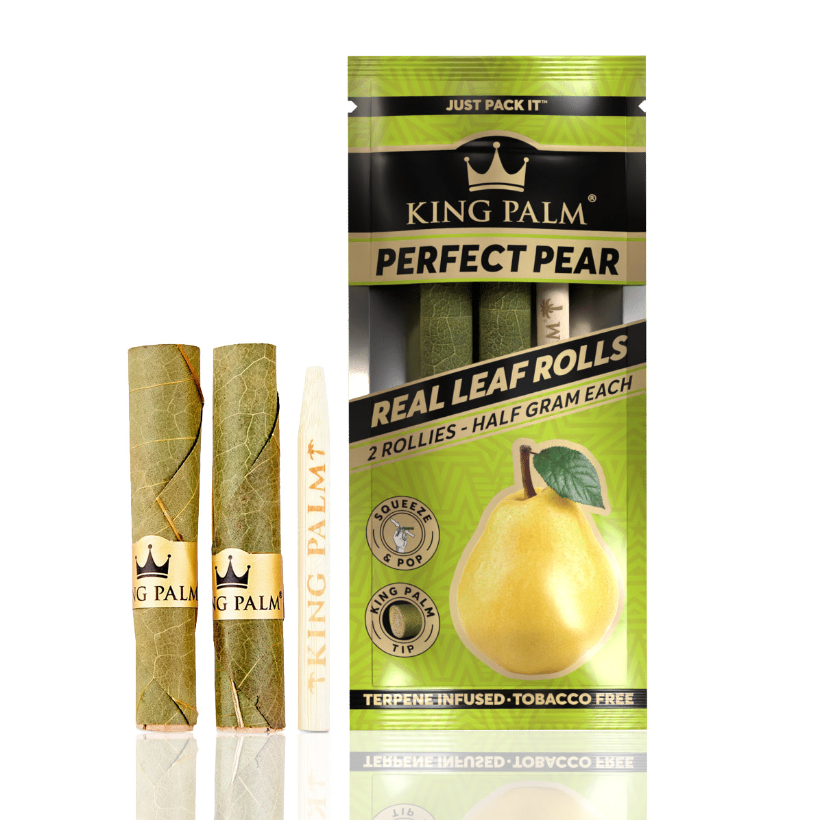 King Palm Rollies Leaf Rolls 0.5g 2pk Perfect Pear