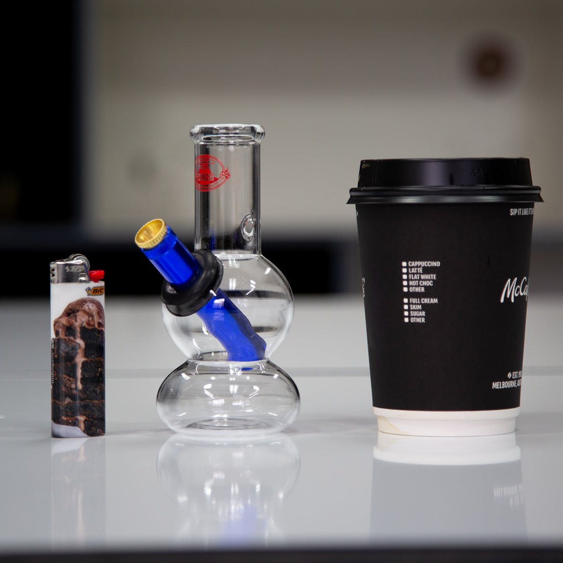 Agung Squatter Glass Bong Tiny 13.5cm