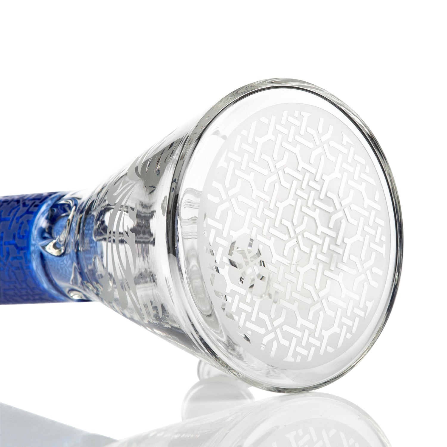 Phoenix Glass Sandblasted Beaker Bong 40cm