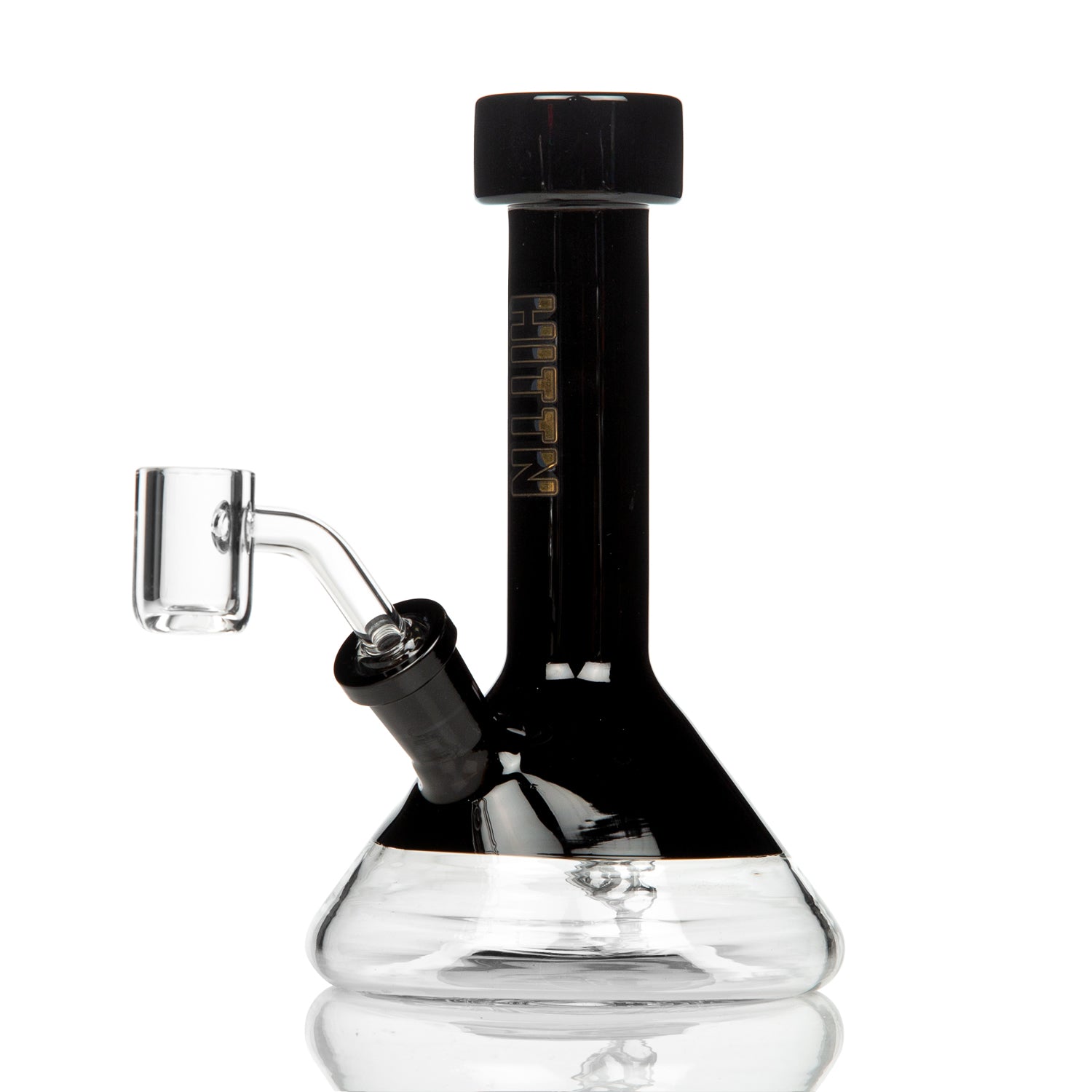 HITTN Glass Beaker Dab Rig 16cm Black