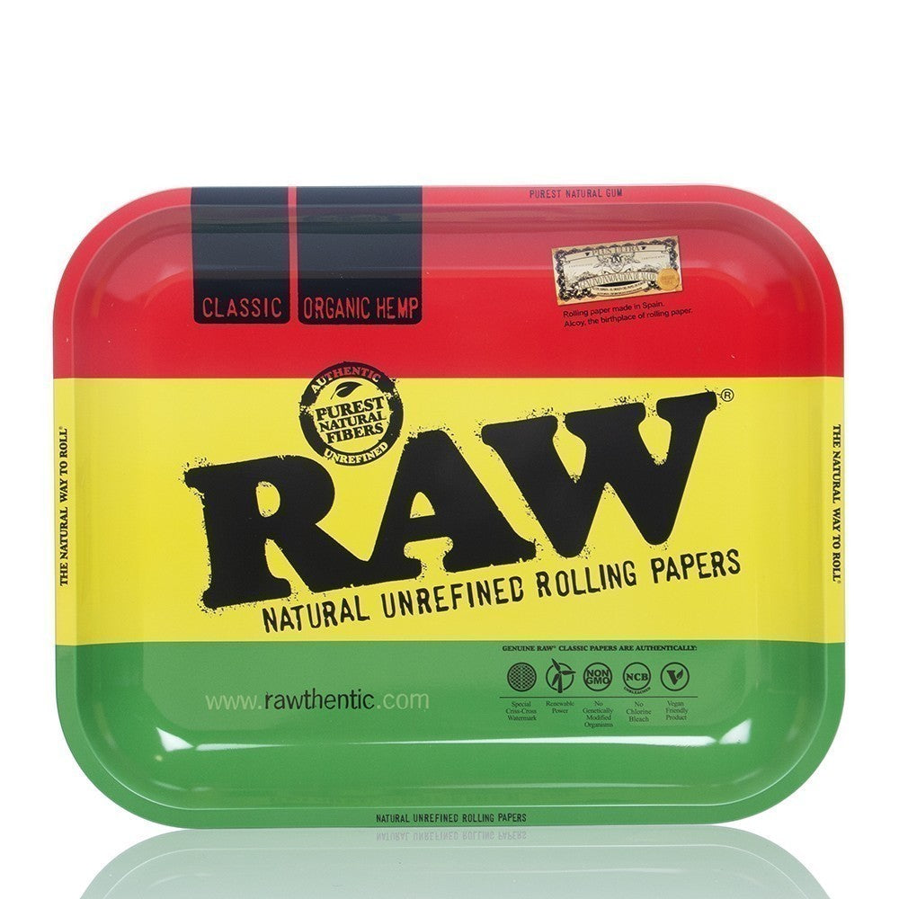 RAW Rolling Tray Large Rasta