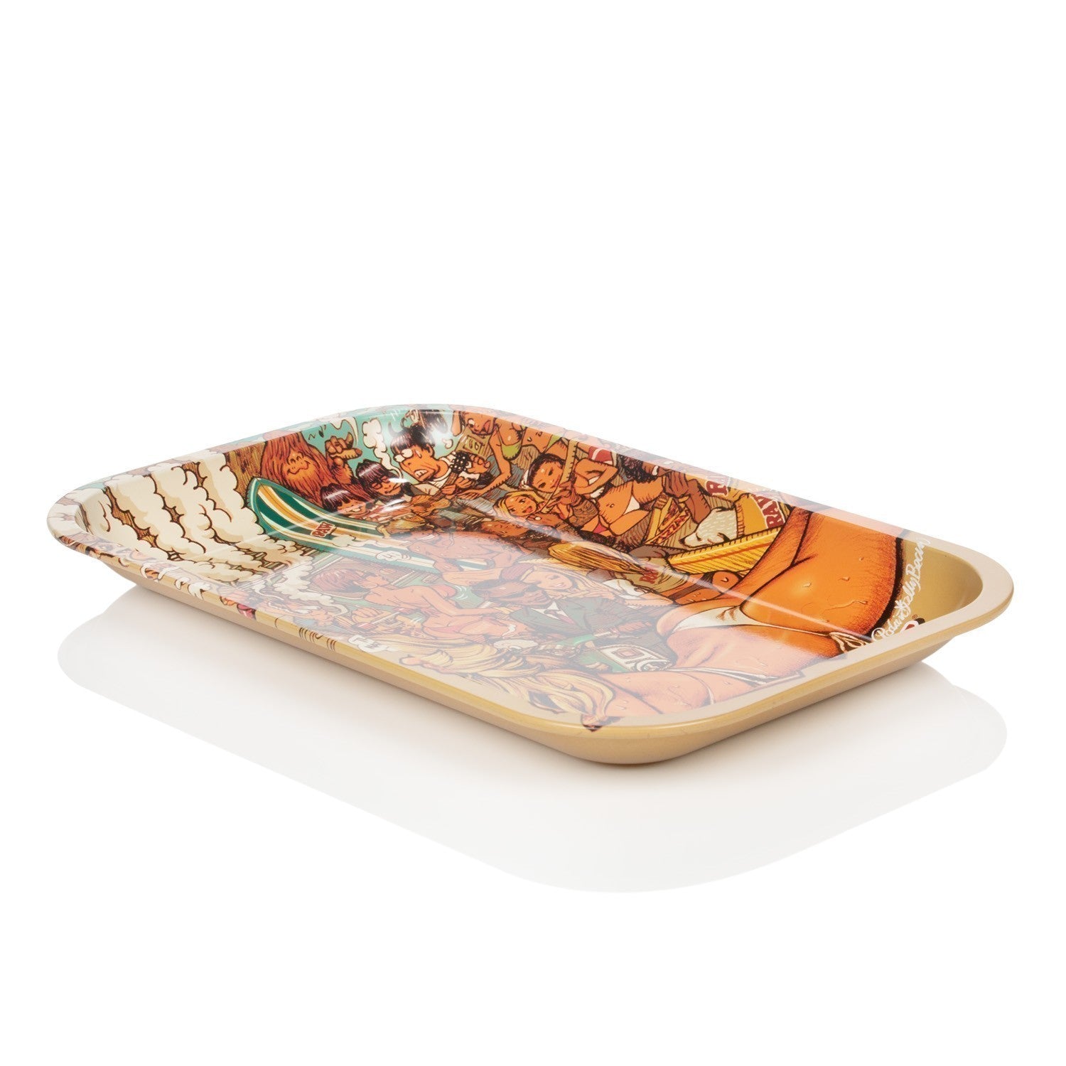 RAW Rolling Tray Small Beach Girl