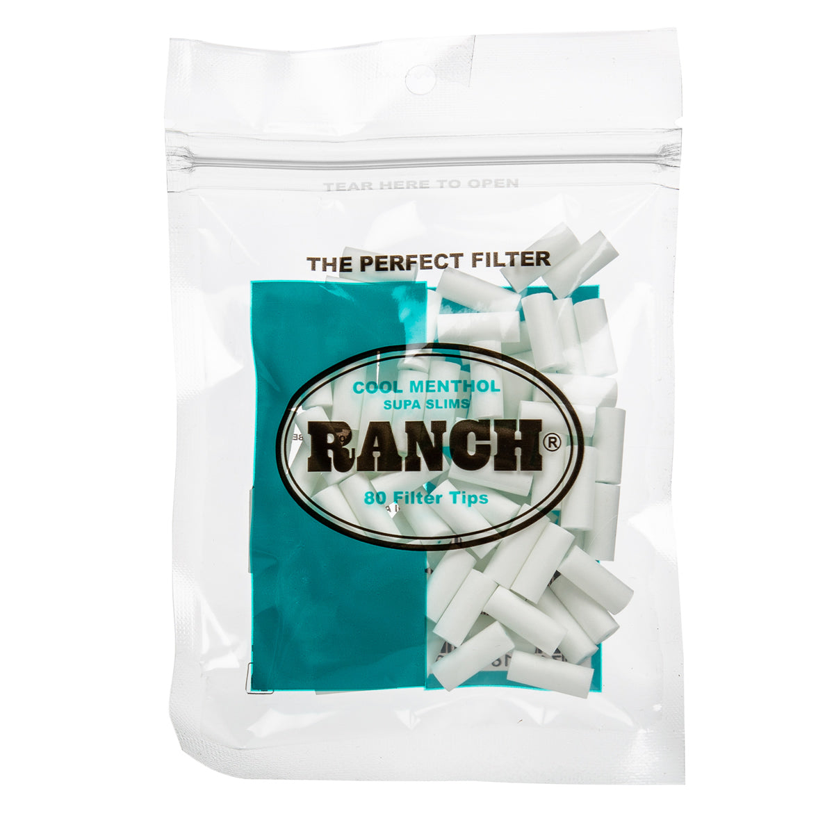 Ranch cool menthol supa slim cigarette filter tips